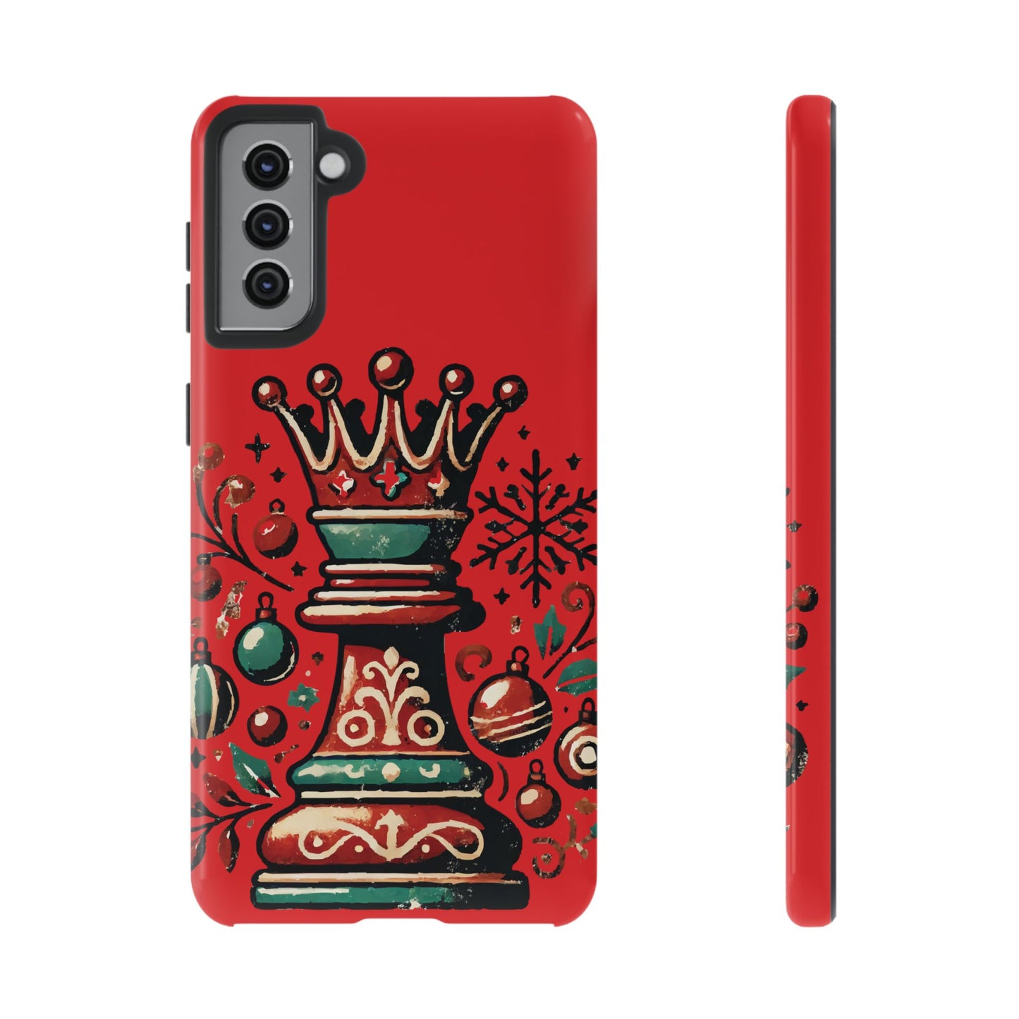 Funda Tough Case Reina Ajedrez Vintage Navideño – Protección y Estilo   Phone Case  24.00 Samsung-Galaxy-S21-Plus-Glossy