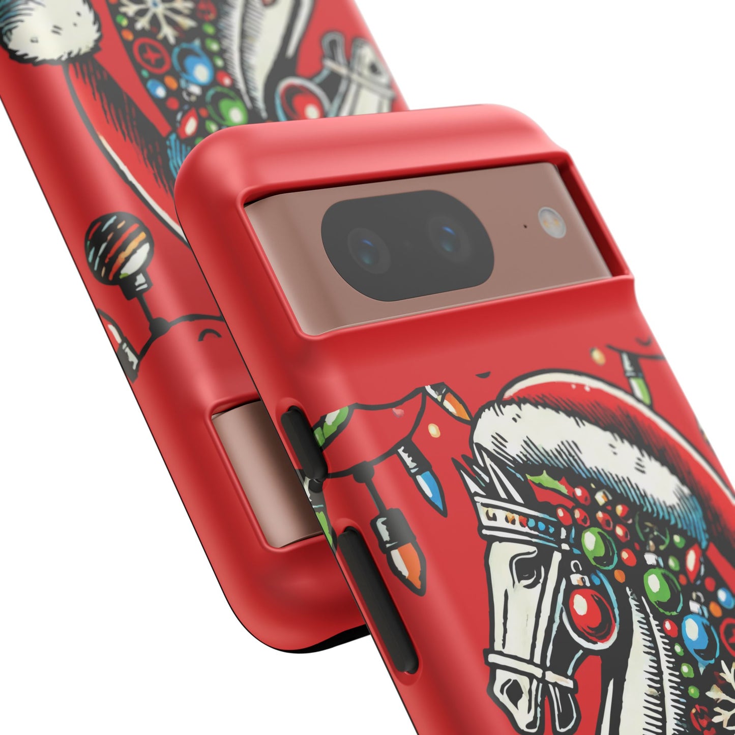 Funda Tough Navidad - Caballo Ajedrez Pop Art para iPhone, Samsung y Pixel   Phone Case