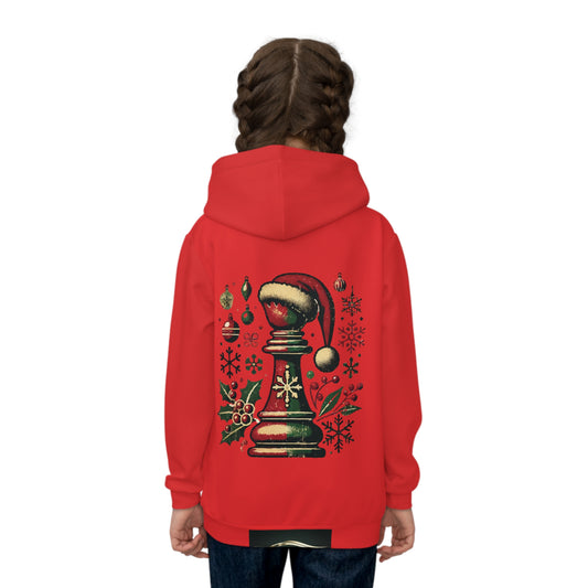 Sudadera con Capucha para Niños Alfil Vintage Navidad – Estilo Festivo   All Over Prints  42.00 XL