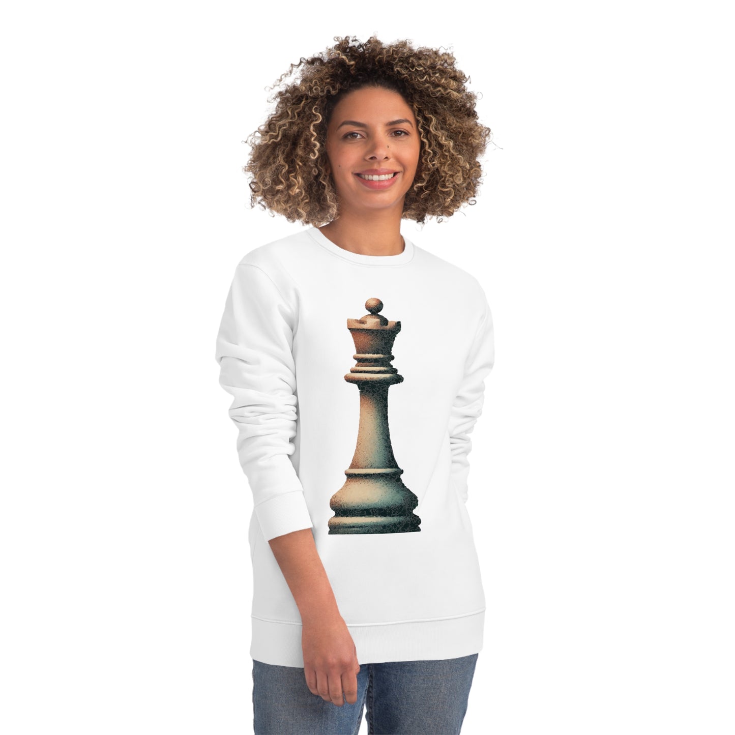 “Unisex Changer Sweatshirt – Vintage Rook Design, Organic Cotton Blend”   Sweatshirt