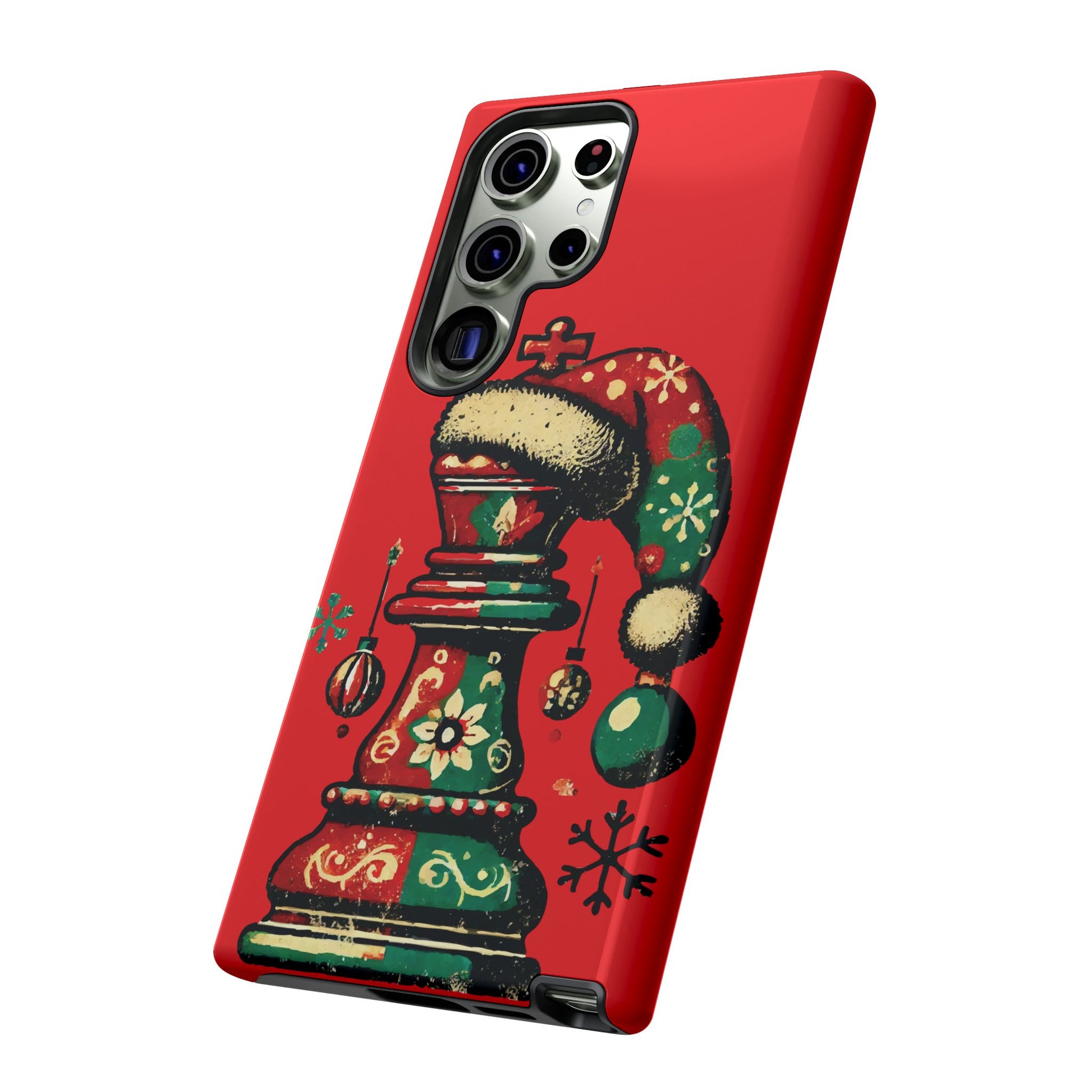 Funda Tough Case Rey Vintage – Protección y estilo navideño retro   Phone Case