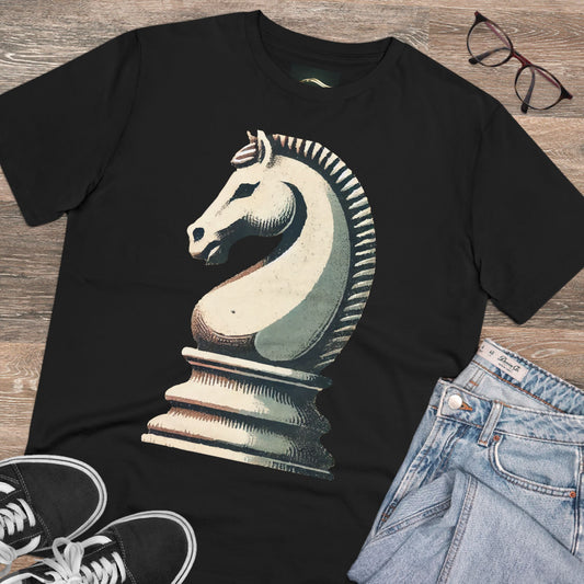 “Organic Unisex T-Shirt – Vintage Knight Design in 100% Organic Cotton”   T-Shirt  33.00 Black-5XL