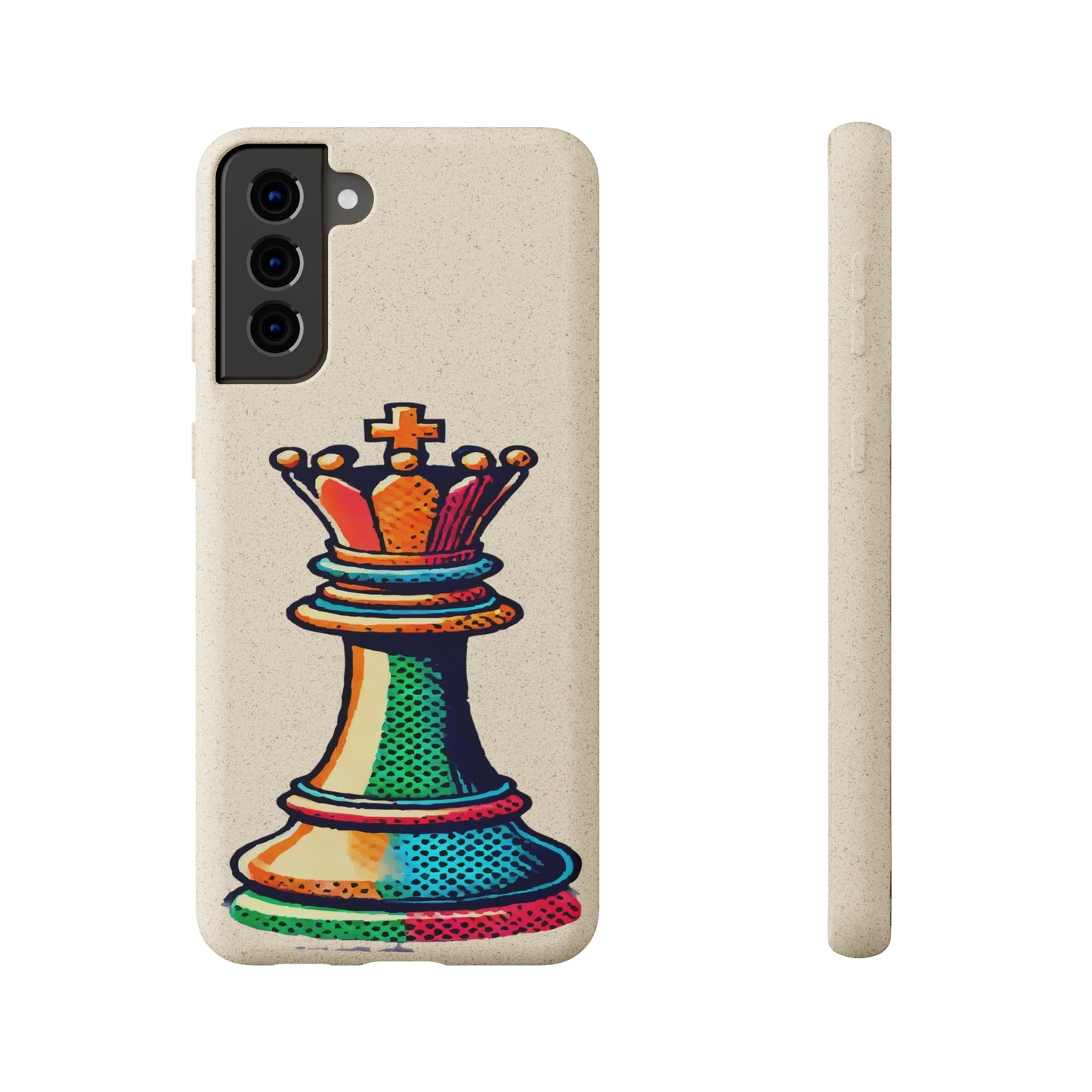 “Funda Biodegradable Rey de Ajedrez – Protección Sostenible Pop Art”   Phone Case  33.00 Samsung-Galaxy-S21-Plus-with-gift-packaging