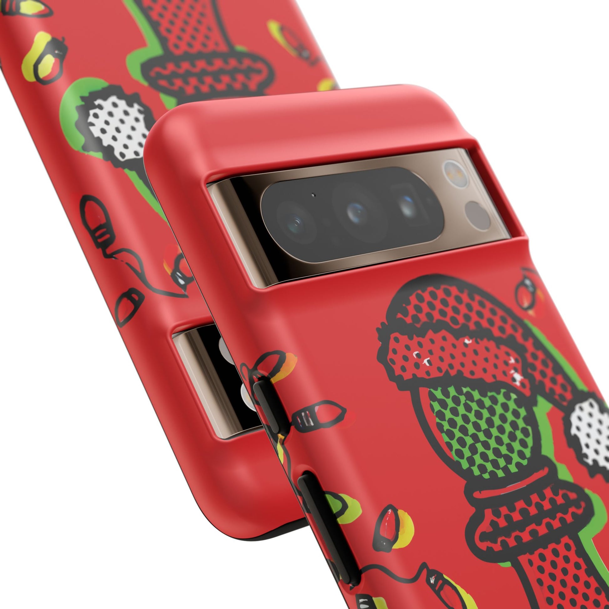 Funda Tough Peón de Ajedrez Navideño Pop Art – iPhone, Samsung y Pixel   Phone Case