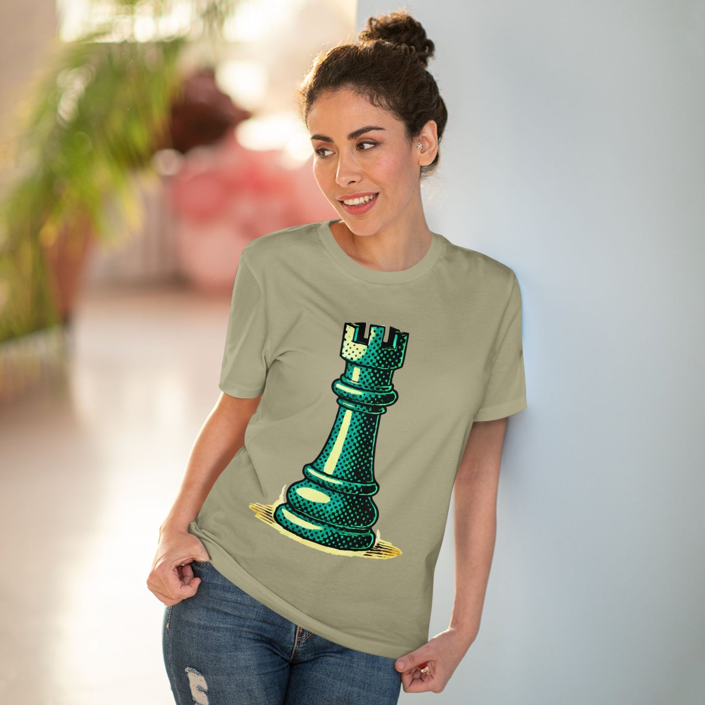 Chess Tower Organic cotton T-shirt   T-Shirt