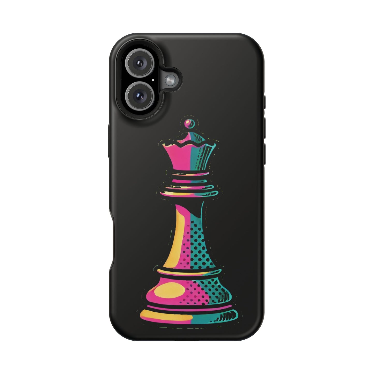 “Funda Magnética Reina de Ajedrez – Protección Doble Capa y Pop Art”   Phone Case  27.00 iPhone-16-Plus-Matte