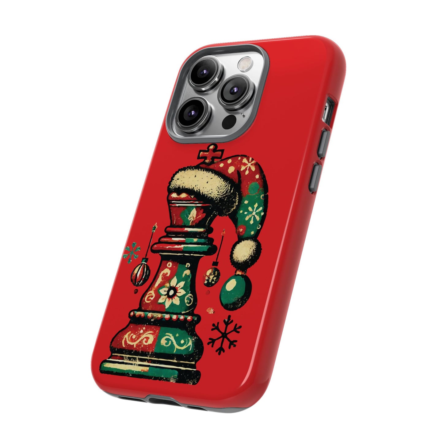 Funda Tough Case Rey Vintage – Protección y estilo navideño retro   Phone Case