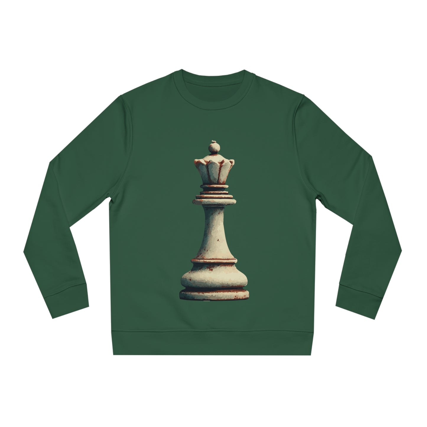 “Sudadera Unisex Reina de Ajedrez – Estilo Clásico en Algodón Orgánico”   Sweatshirt  63.00 Bottle-Green-2XL