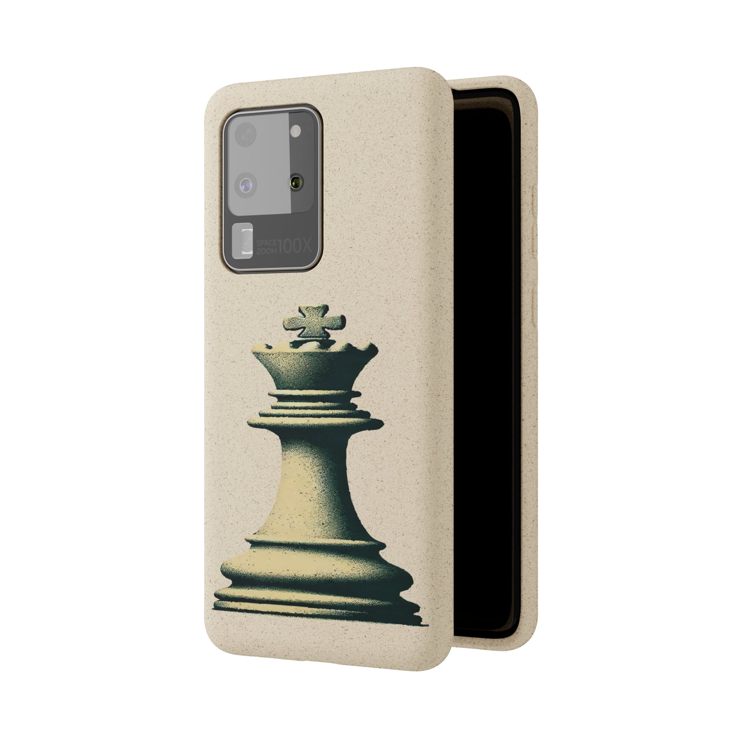 “Funda Biodegradable Rey de Ajedrez – Estilo Vintage y Sostenible”   Phone Case