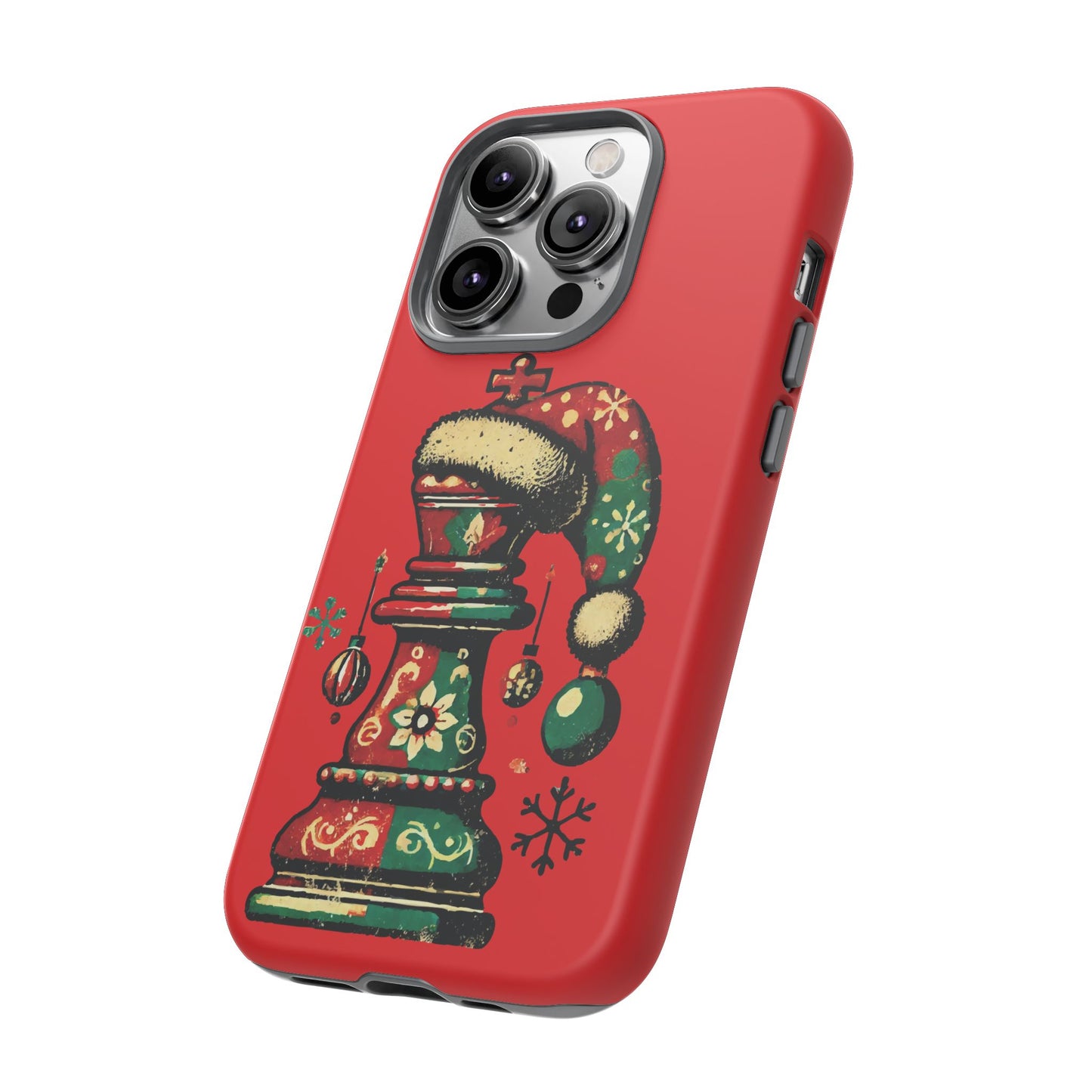 Funda Tough Case Rey Vintage – Protección y estilo navideño retro   Phone Case