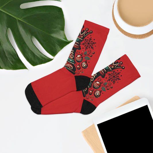 Calcetines de Navidad con Diseño de Reina de Ajedrez Vintage – Edición Festiva   All Over Prints  15.00 One-size