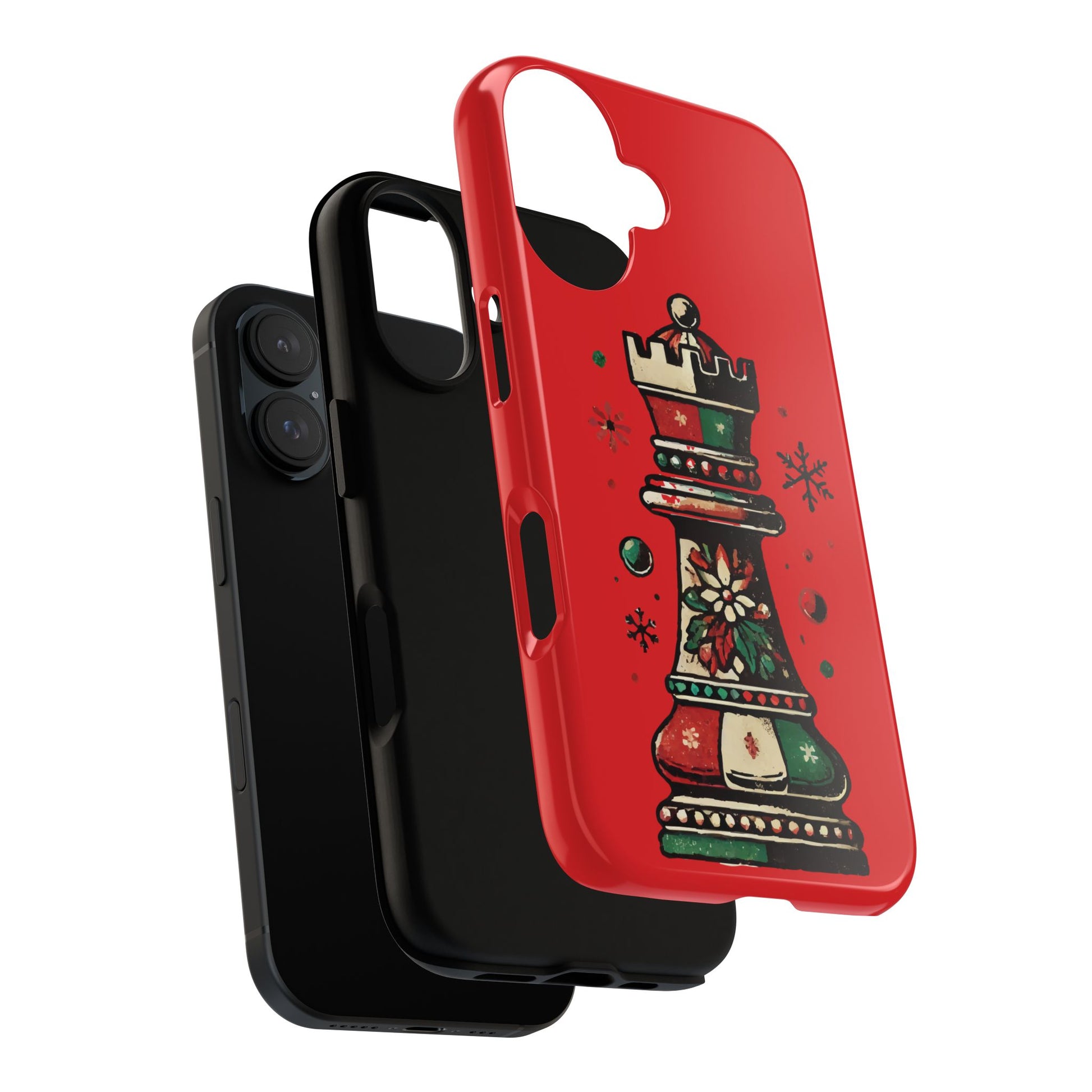 Funda Protectora para Móvil con Diseño de Torre de Ajedrez Vintage Navideño   Phone Case