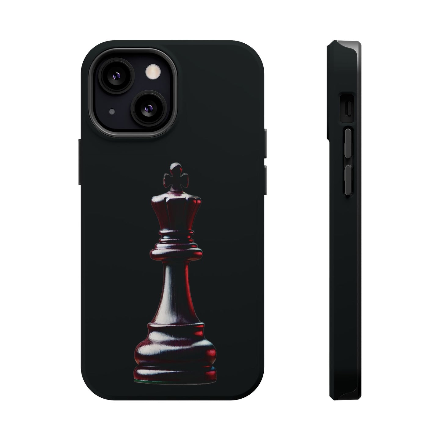 Funda Magnética Premium para iPhone - Diseño Completo de Rey de Ajedrez