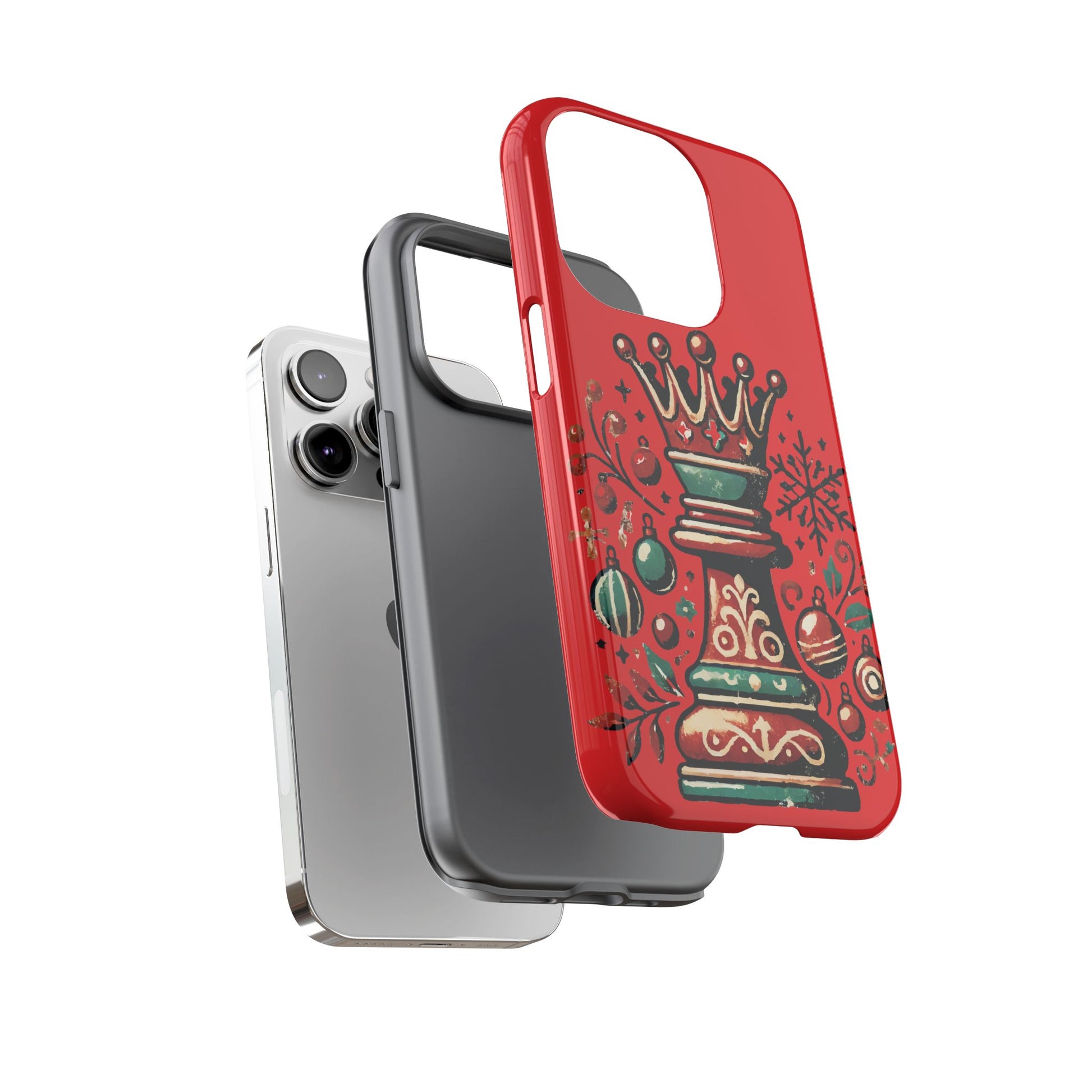 Funda Tough Case Reina Ajedrez Vintage Navideño – Protección y Estilo   Phone Case