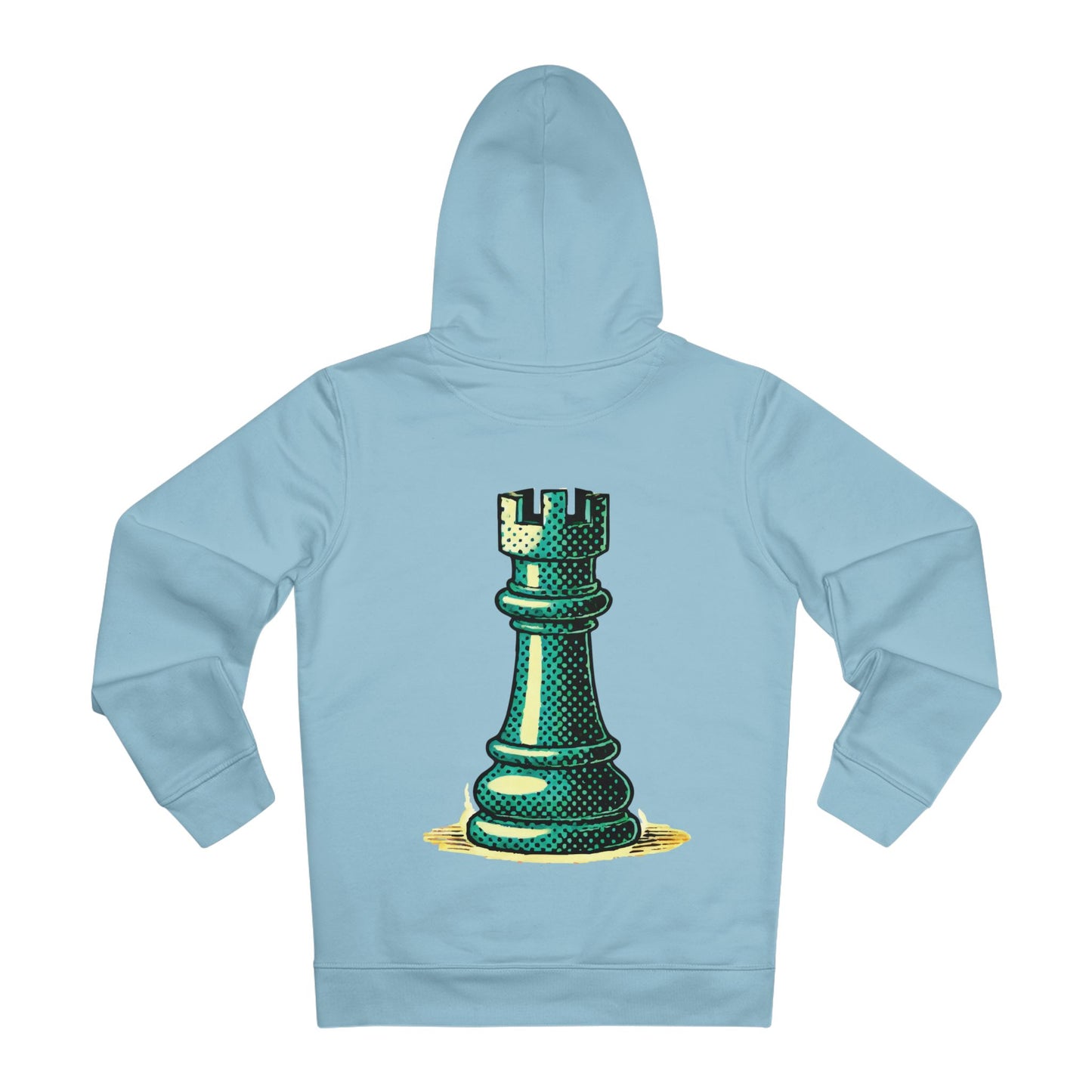 Chess Tower Pop Art Unisex Hoodie   Hoodie  72.00 Sky-Blue-3XL