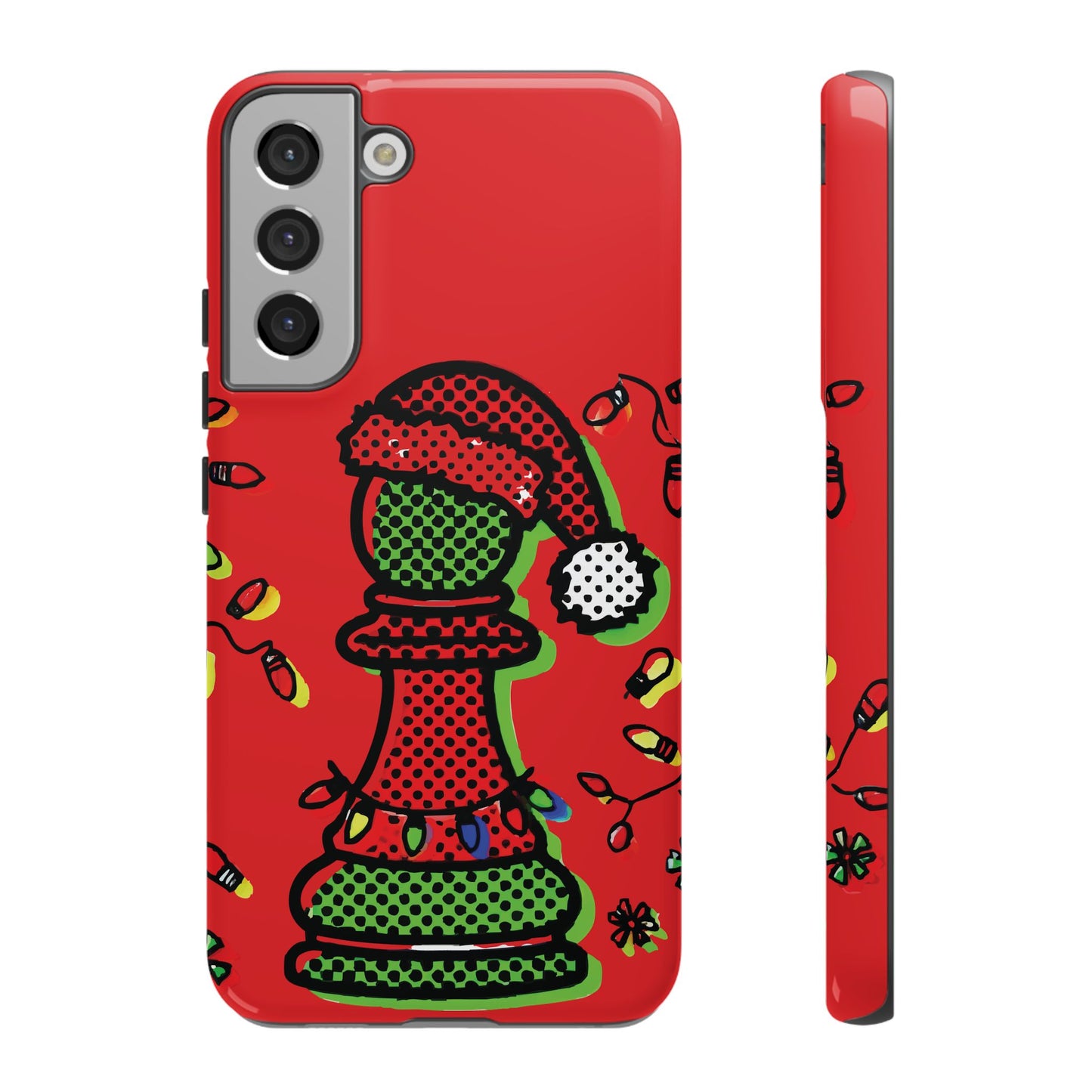 Funda Tough Peón de Ajedrez Navideño Pop Art – iPhone, Samsung y Pixel   Phone Case  24.00 Samsung-Galaxy-S22-Plus-Glossy