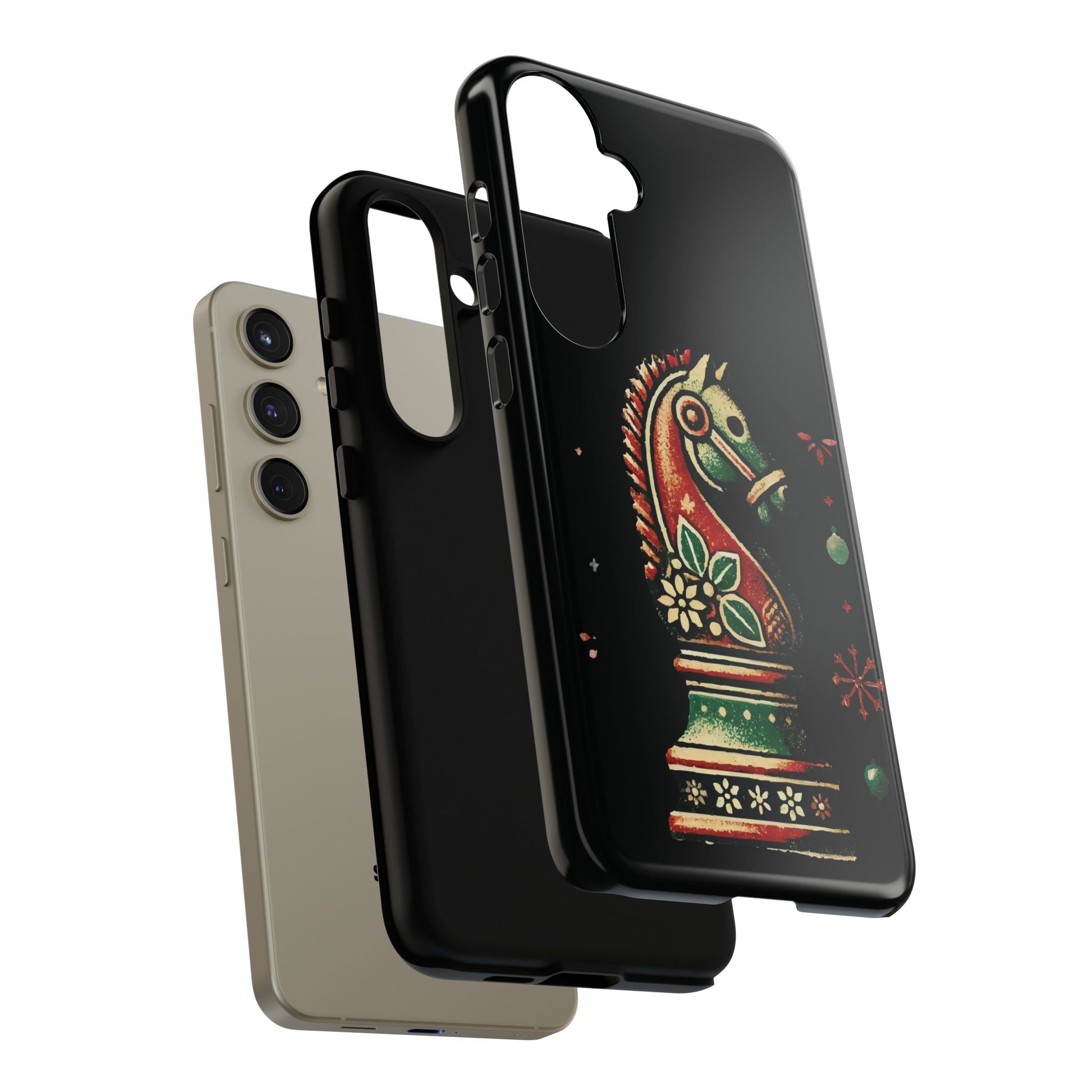 Funda Tough Case Vintage Caballo de Ajedrez – Estilo Navideño   Phone Case