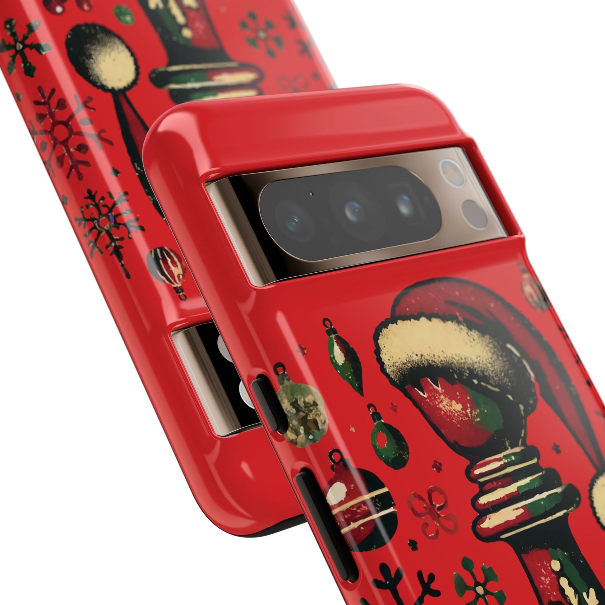 Fundas Tough para Móvil - Alfil Vintage Navideño, Doble Protección   Phone Case