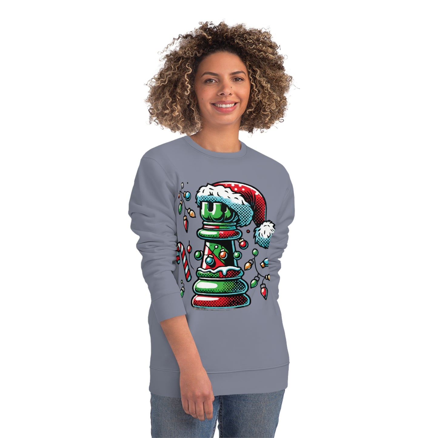 Sudadera Unisex Changer – Torre de Ajedrez Pop Art Navideño   Sweatshirt