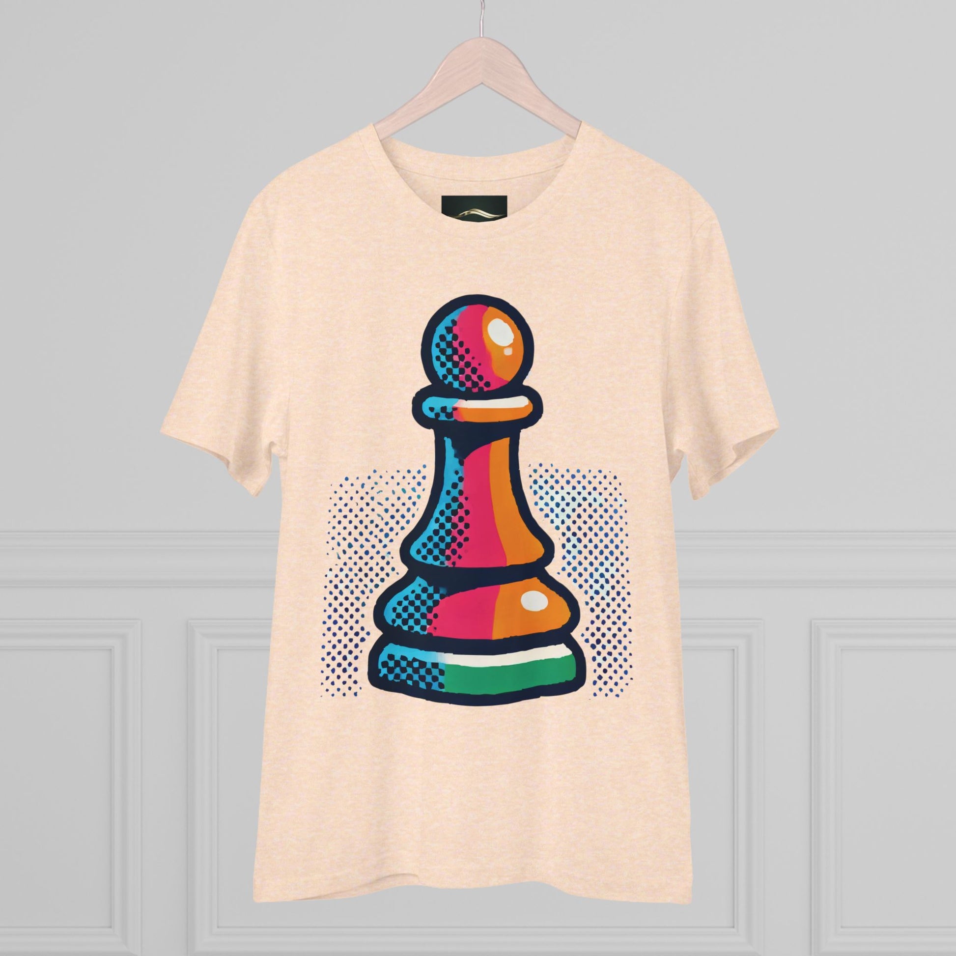 “Camiseta Unisex Peón de Ajedrez – Algodón Orgánico y Estilo Pop Art”   T-Shirt