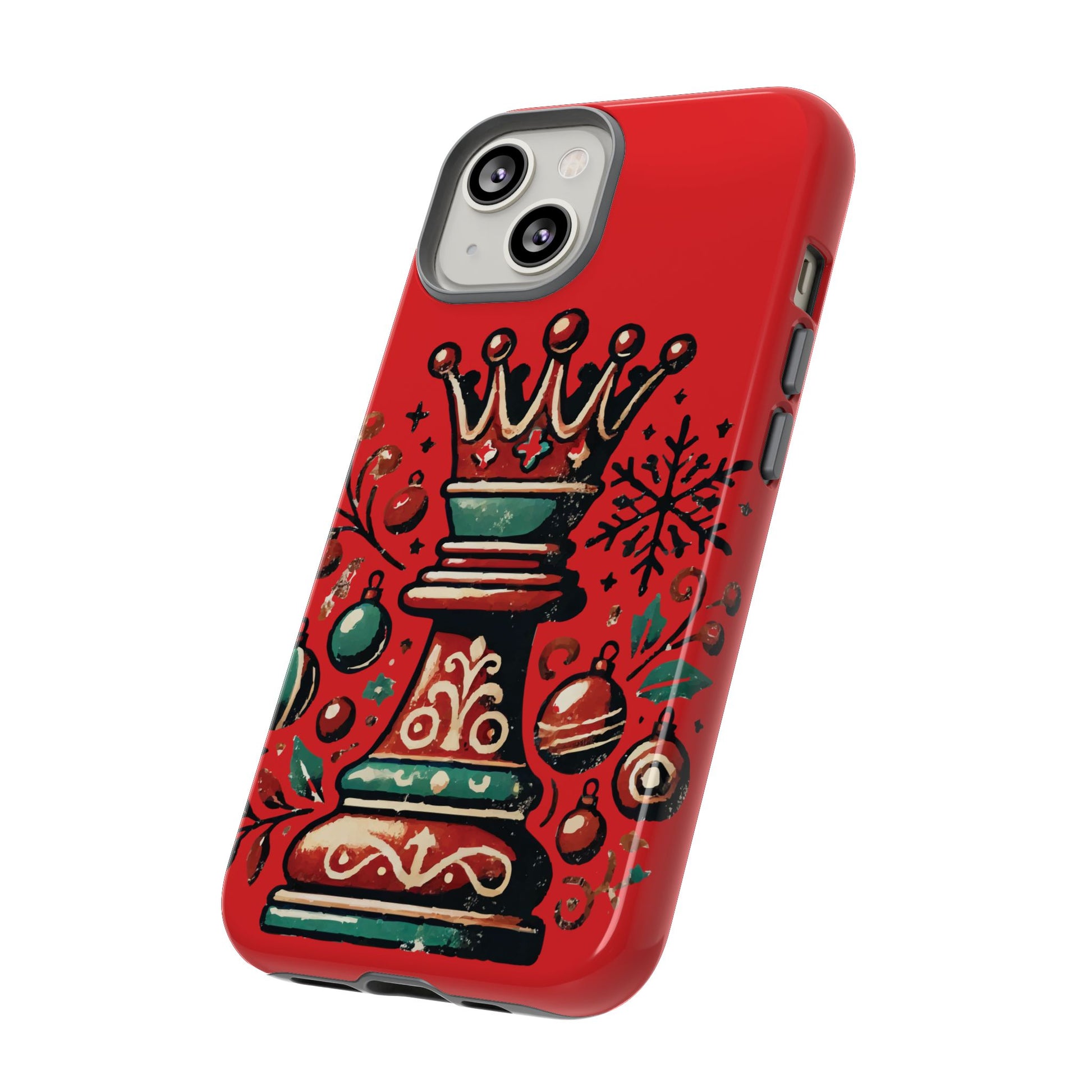 Funda Tough Case Reina Ajedrez Vintage Navideño – Protección y Estilo   Phone Case