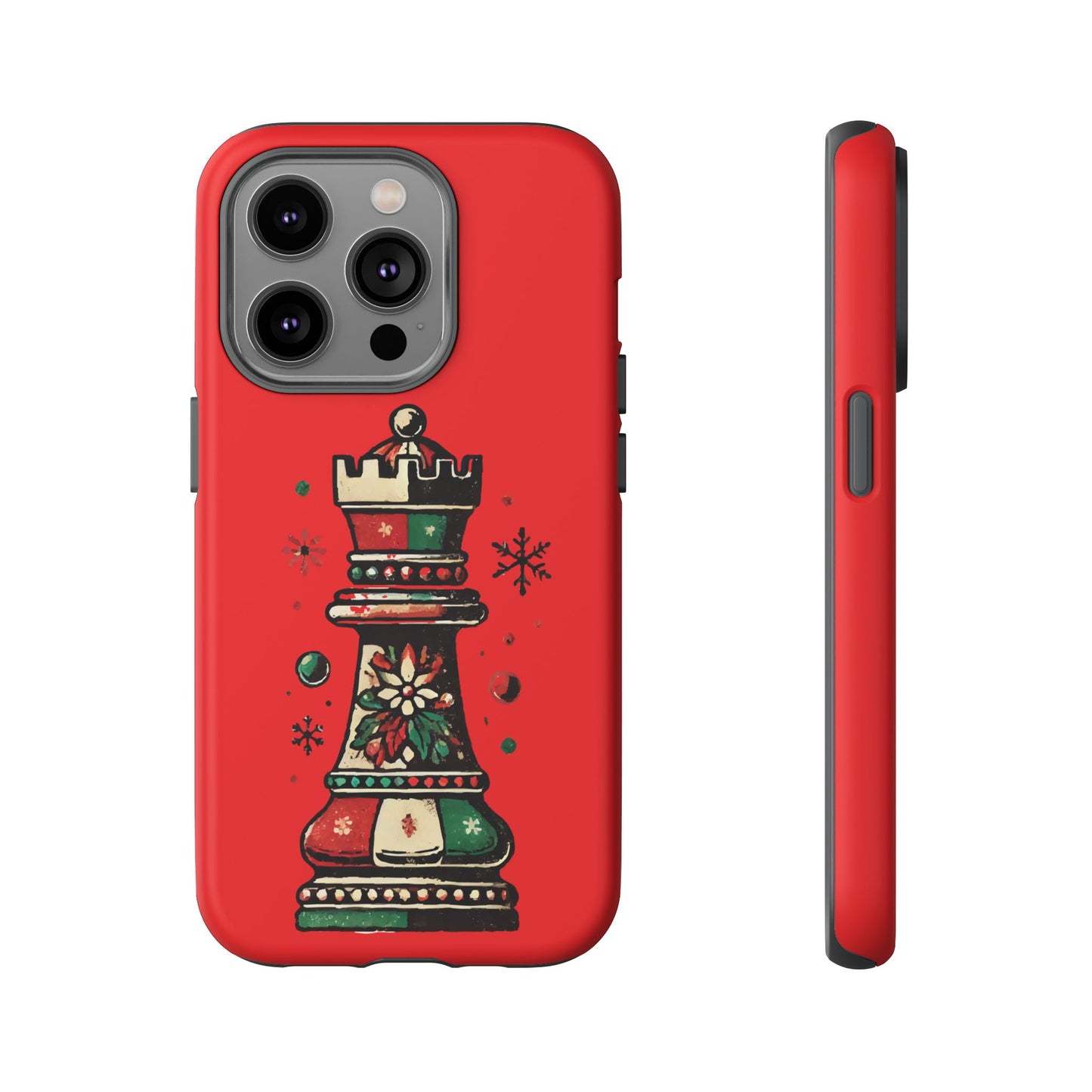 Funda Protectora para Móvil con Diseño de Torre de Ajedrez Vintage Navideño   Phone Case  24.00 iPhone-14-Pro-Matte