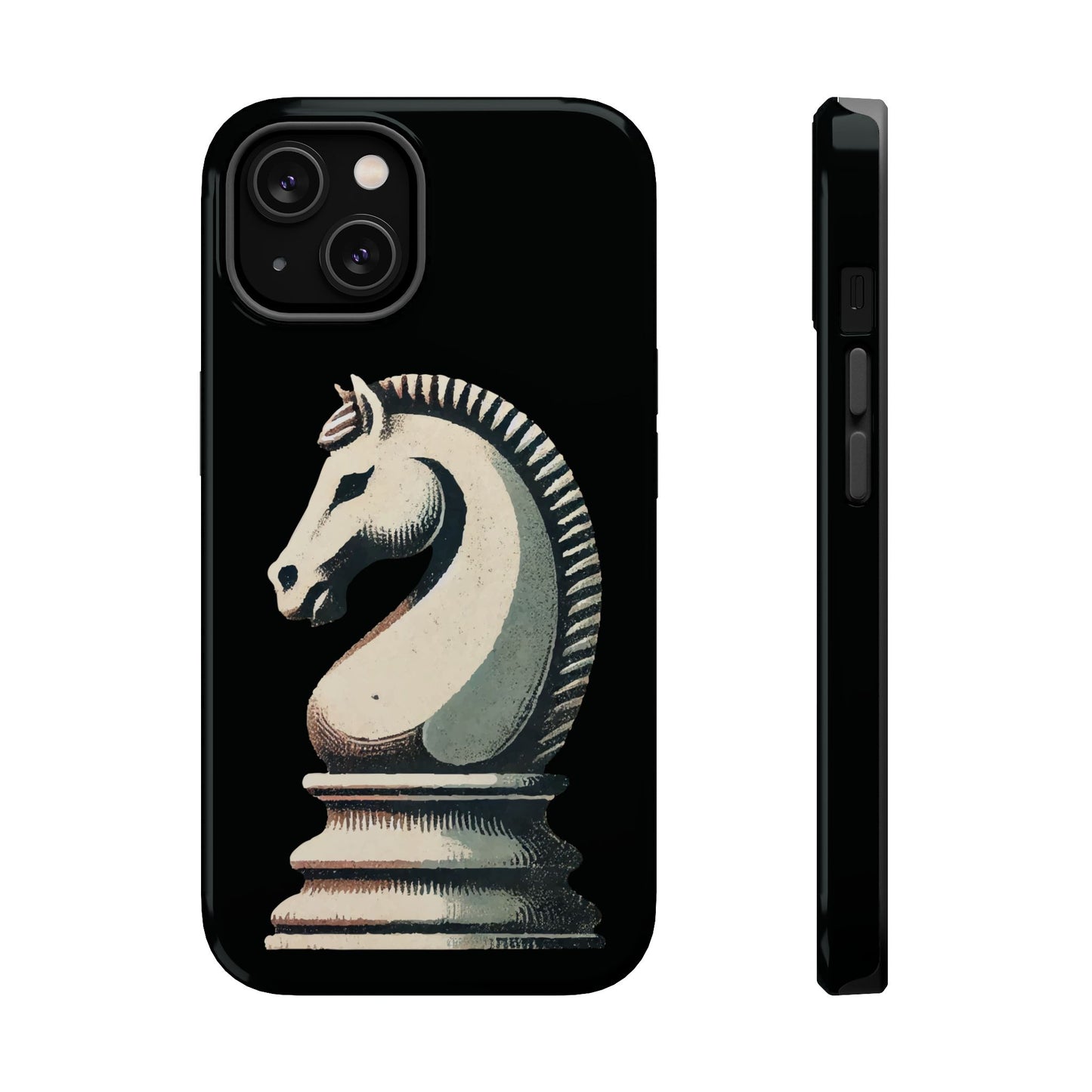 “Magnetic Tough Phone Case – Vintage Knight Design, Durable Protection”   Phone Case