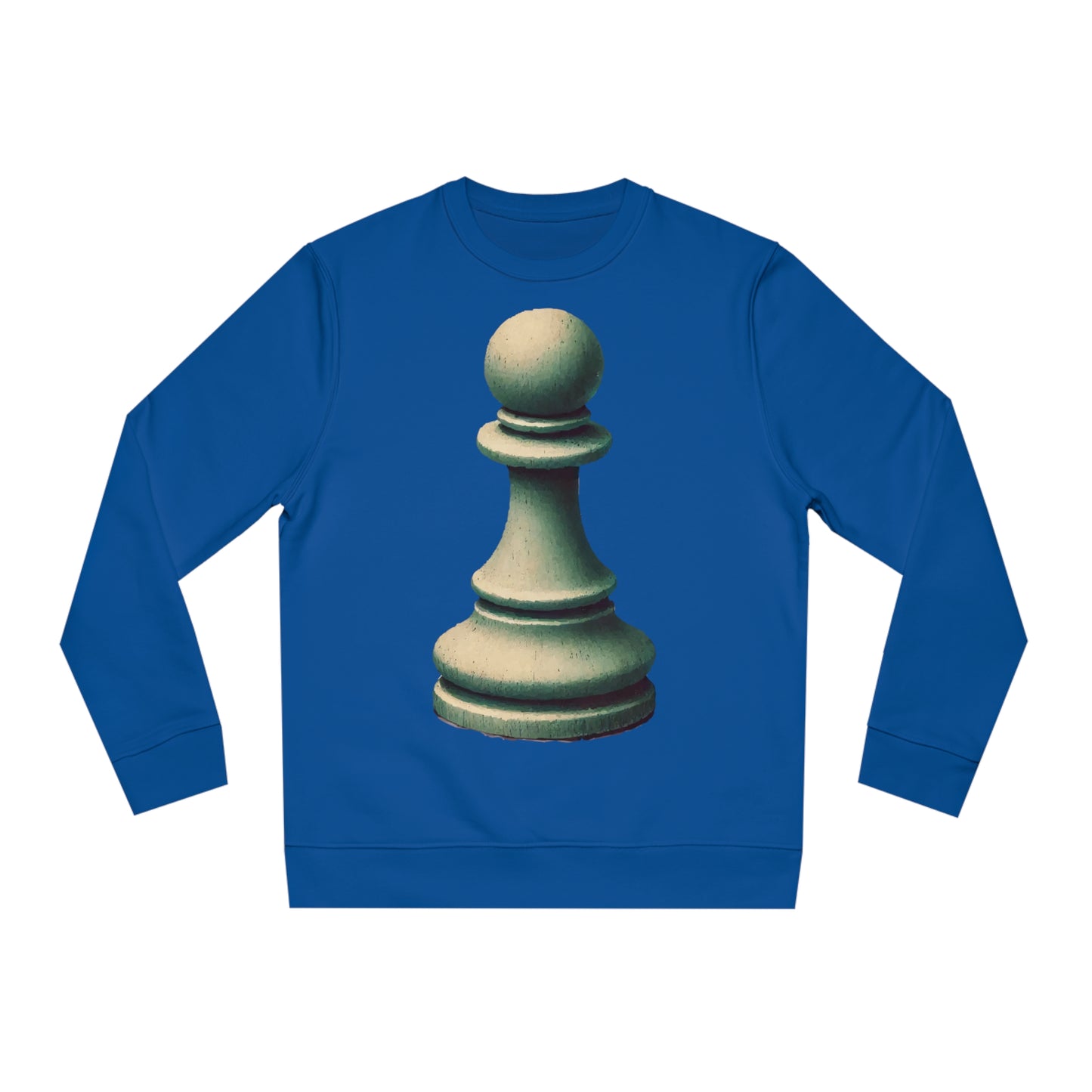 “Unisex Changer Sweatshirt – Vintage Pawn Design, Organic Cotton Blend”   Sweatshirt  72.00 Majorelle-Blue-2XL