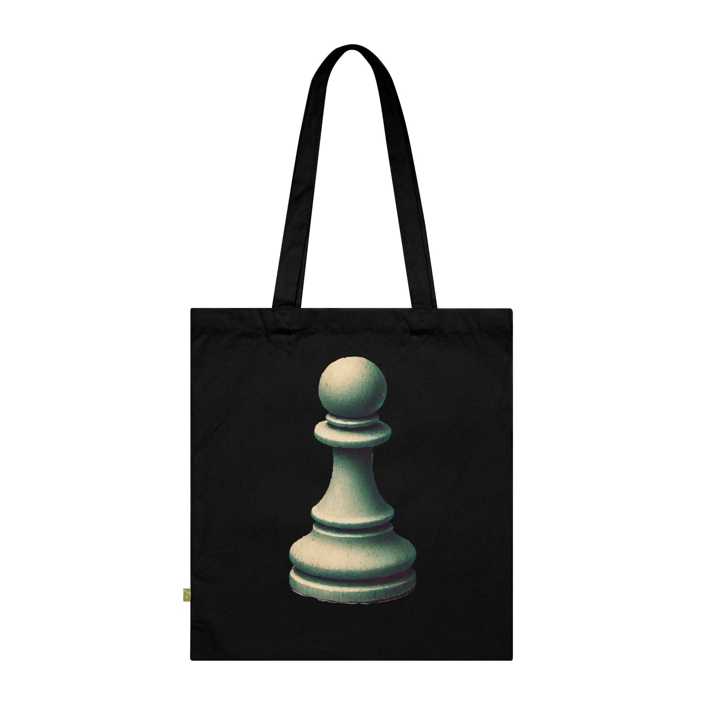 “Organic Cotton Tote Bag – Vintage Pawn Design, Eco-Friendly & Durable”   Bags  24.00 Black-15-x-16.5