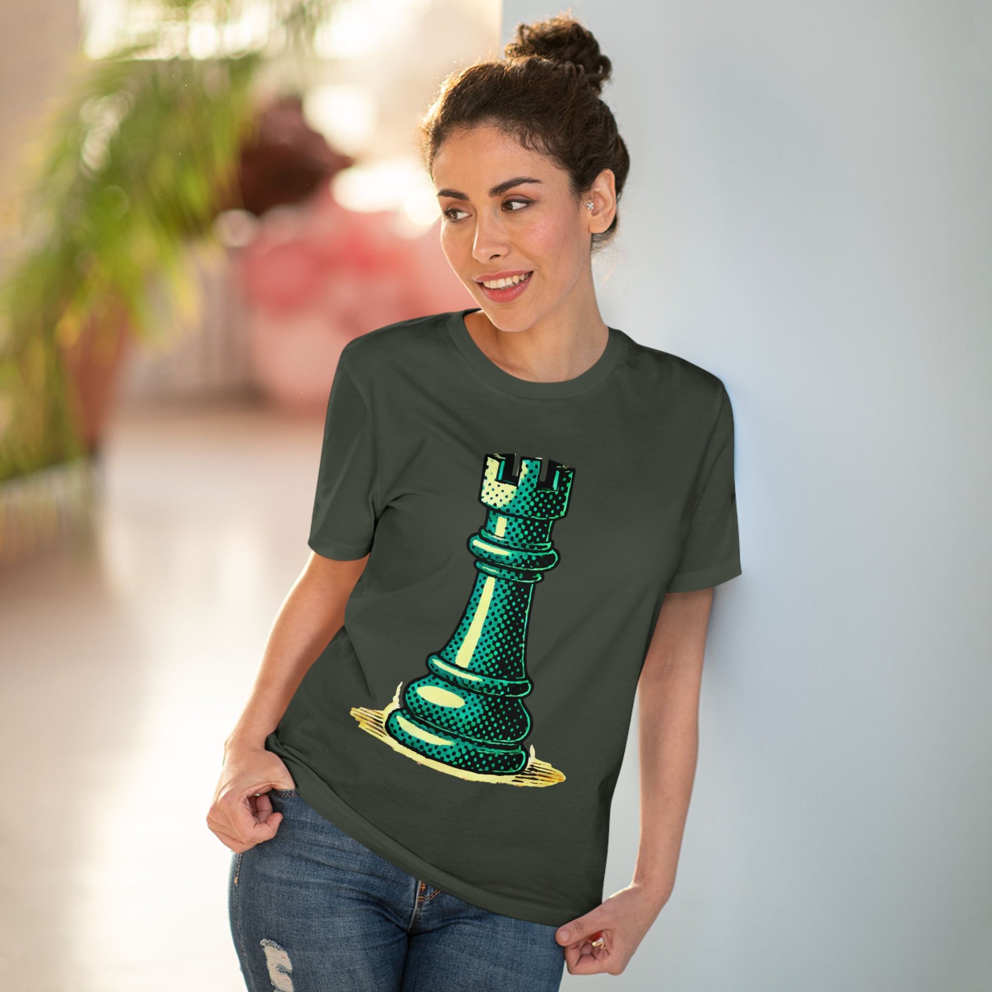 Chess Tower Organic cotton T-shirt   T-Shirt