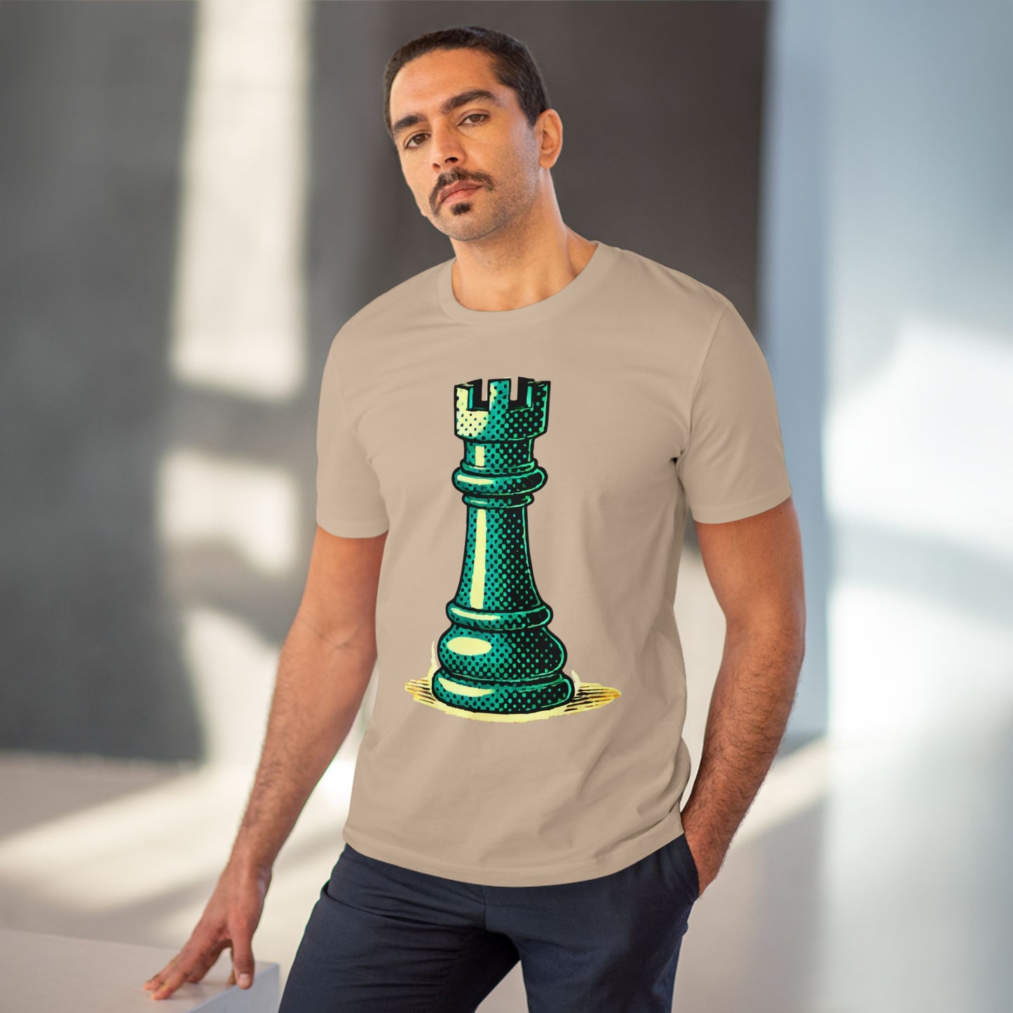 Chess Tower Organic cotton T-shirt   T-Shirt