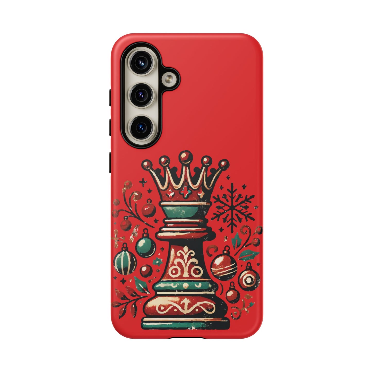 Funda Tough Case Reina Ajedrez Vintage Navideño – Protección y Estilo   Phone Case  24.00 Samsung-Galaxy-S24-Matte