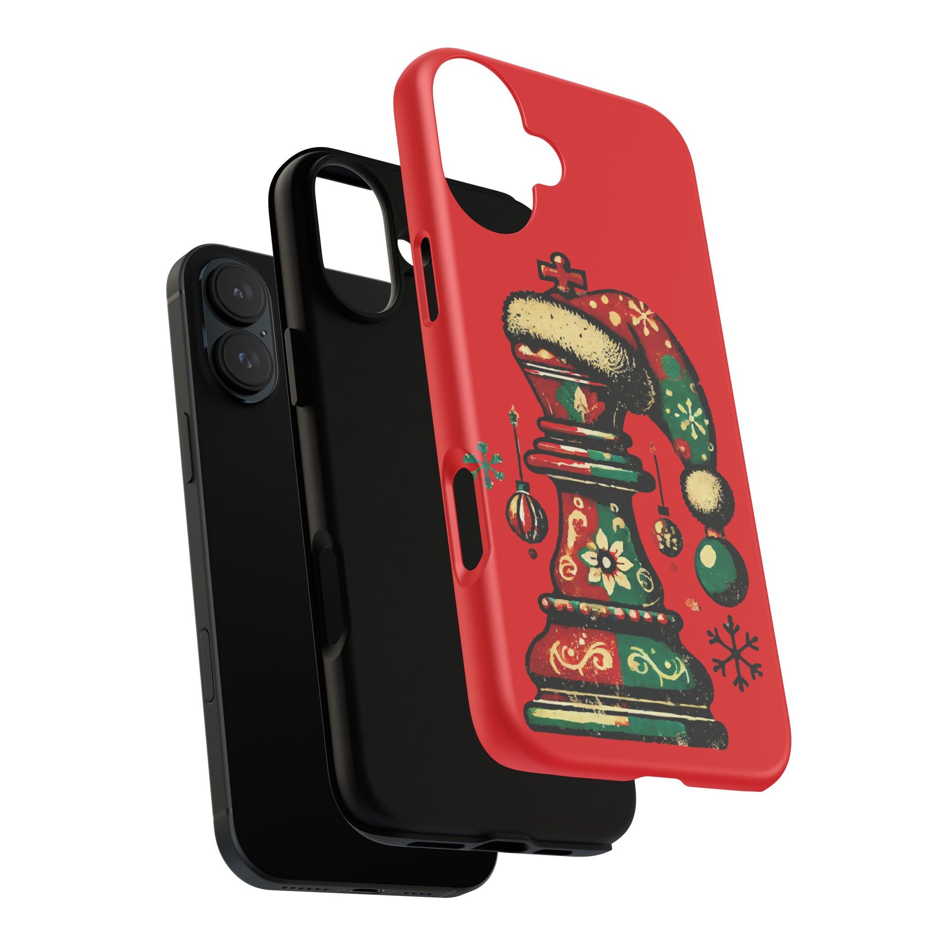 Funda Tough Case Rey Vintage – Protección y estilo navideño retro   Phone Case