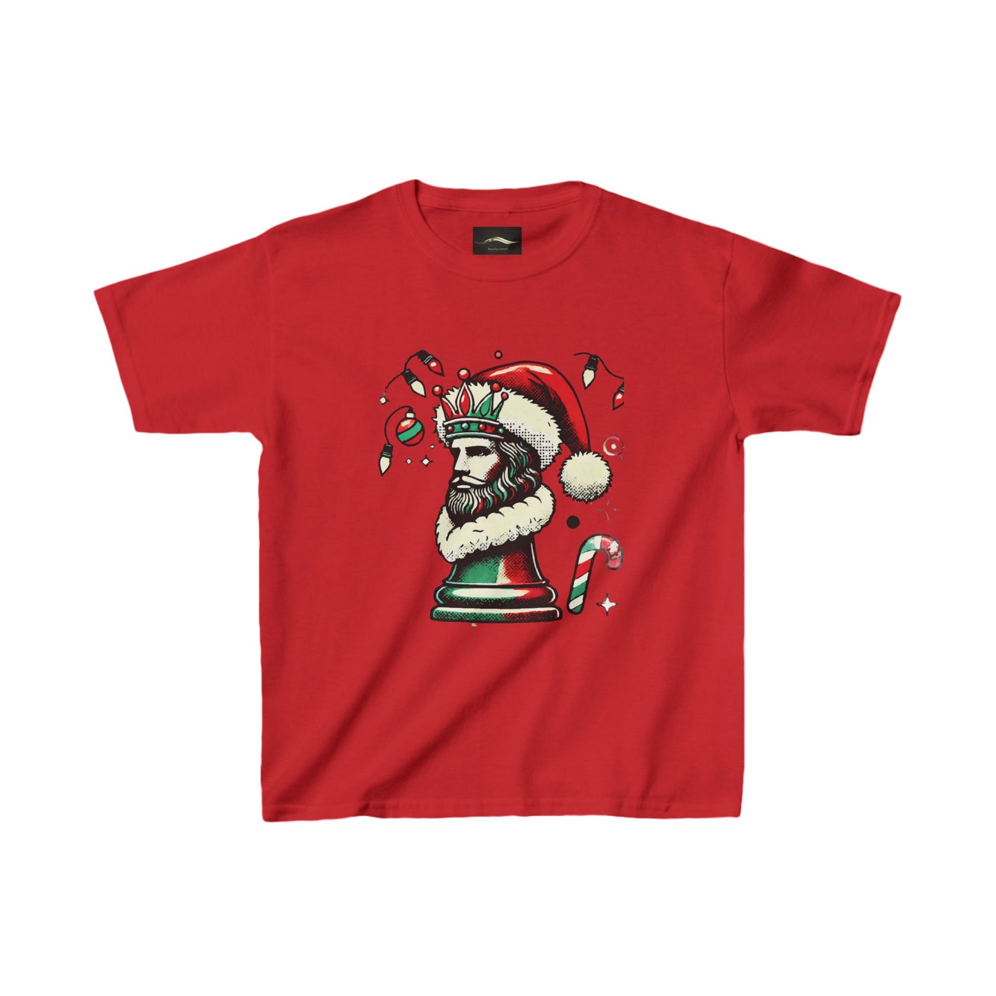 Camiseta Infantil Heavy Cotton™ Navidad Pop Art - Comodidad y Durabilidad   Kids clothes  27.00 XL-Red