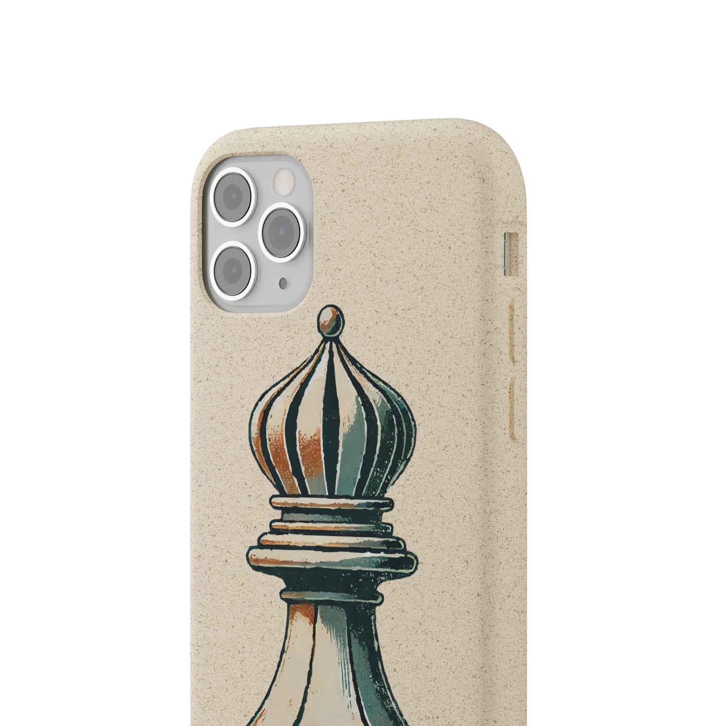 “Funda Biodegradable Alfil de Ajedrez – Protección Ecológica Retro”   Phone Case