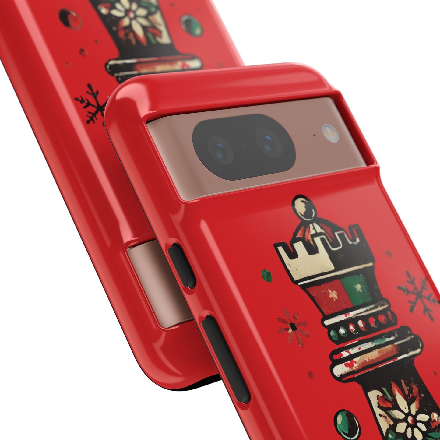 Funda Protectora para Móvil con Diseño de Torre de Ajedrez Vintage Navideño   Phone Case