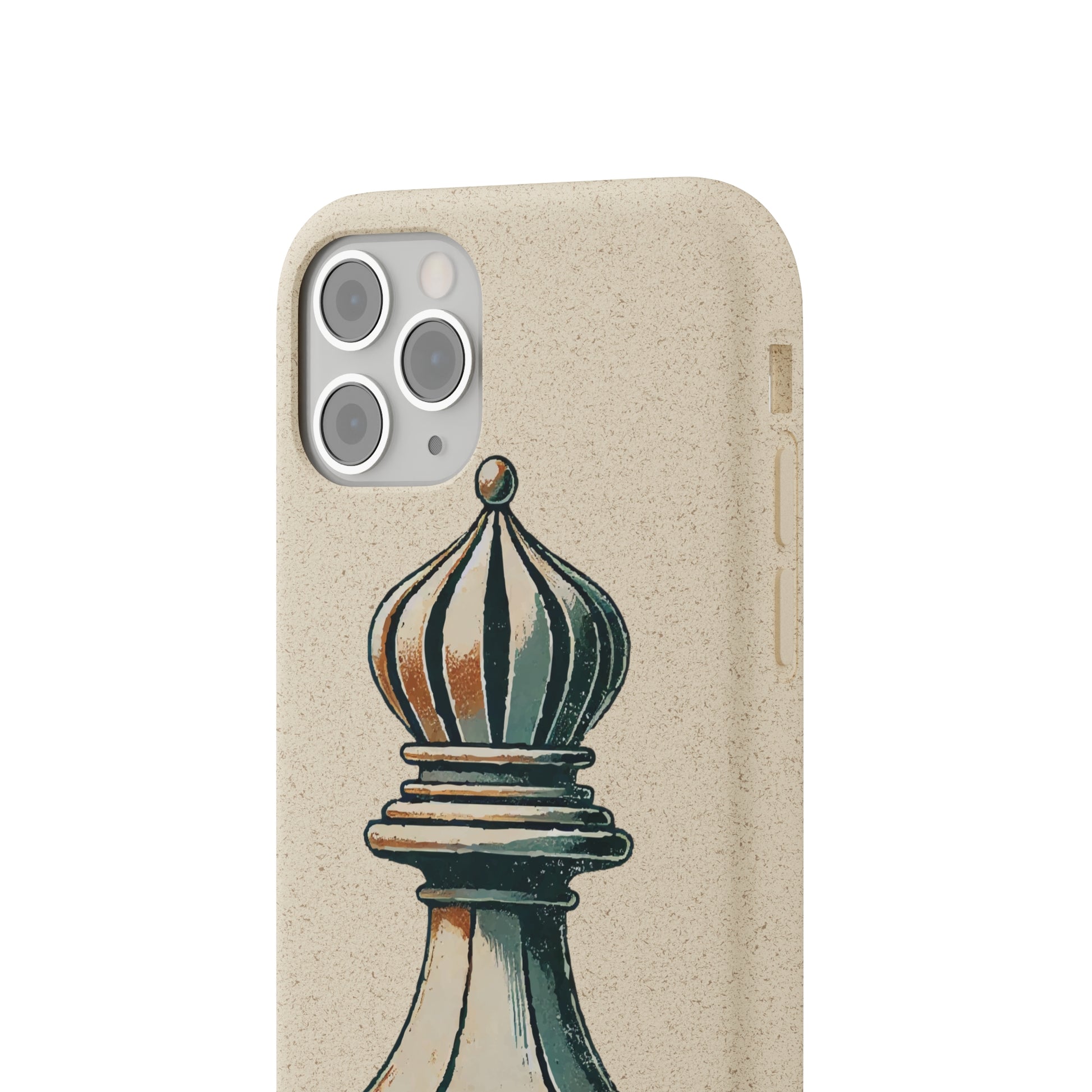 “Funda Biodegradable Alfil de Ajedrez – Protección Ecológica Retro”   Phone Case