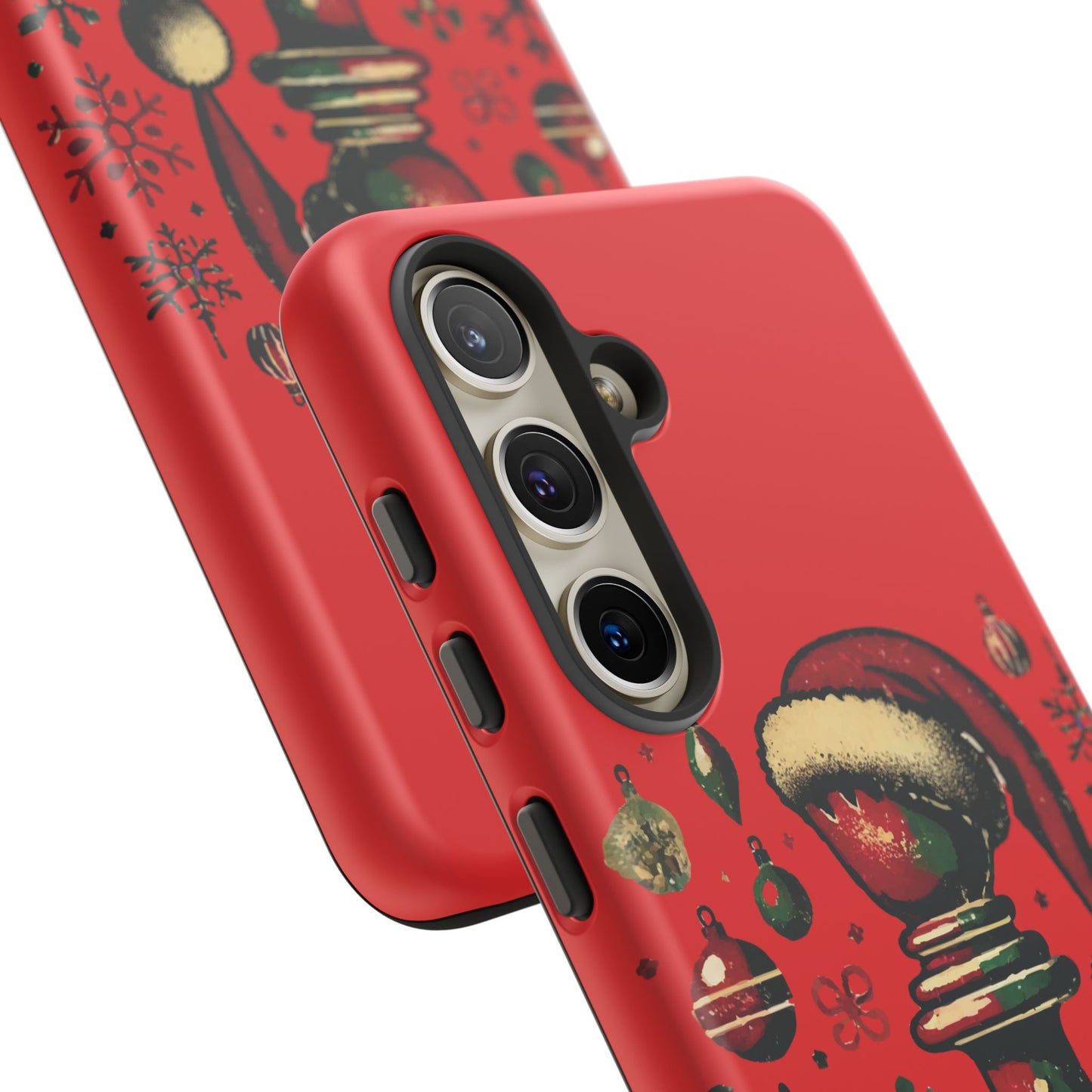 Fundas Tough para Móvil - Alfil Vintage Navideño, Doble Protección   Phone Case