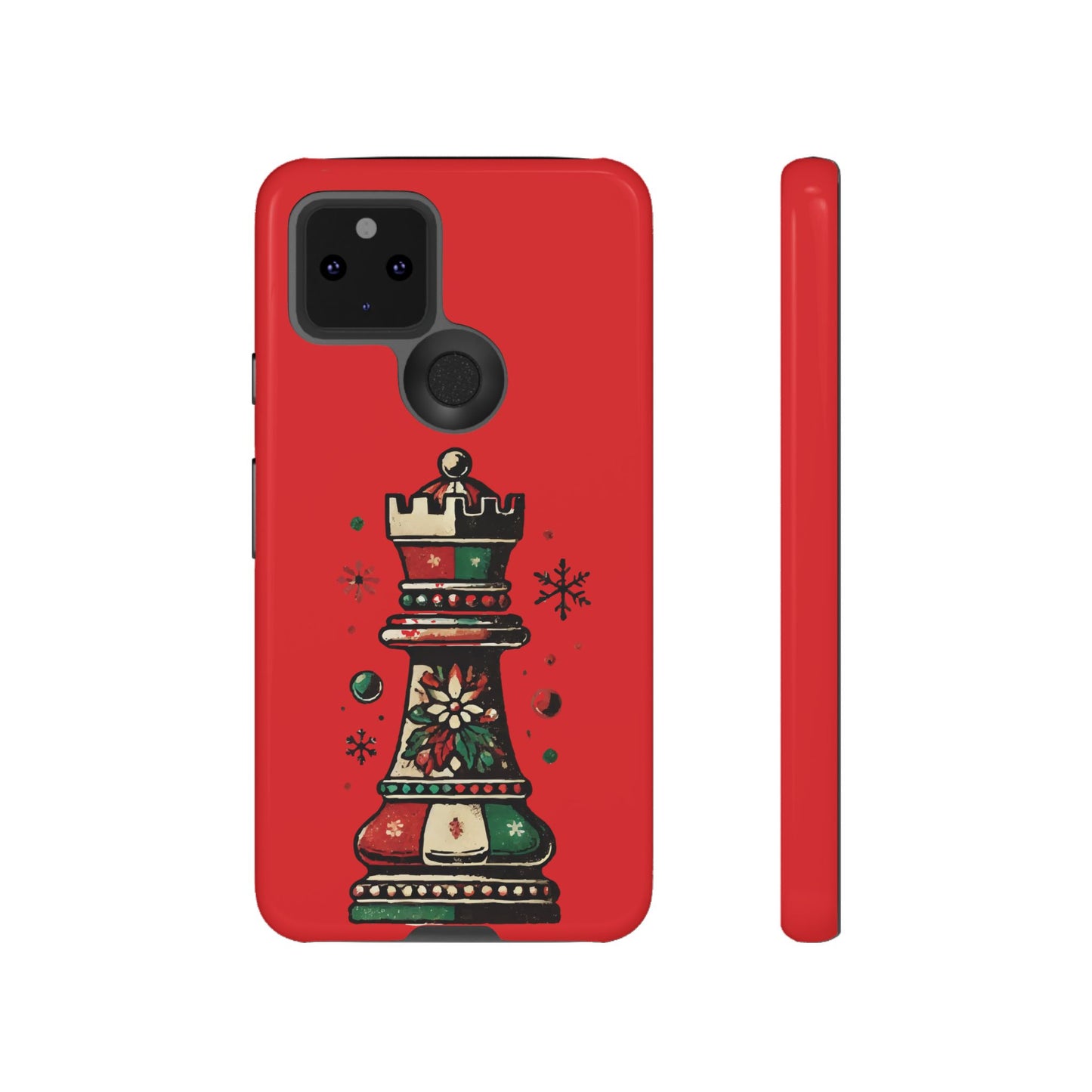 Funda Protectora para Móvil con Diseño de Torre de Ajedrez Vintage Navideño   Phone Case  24.00 Google-Pixel-5-5G-Glossy