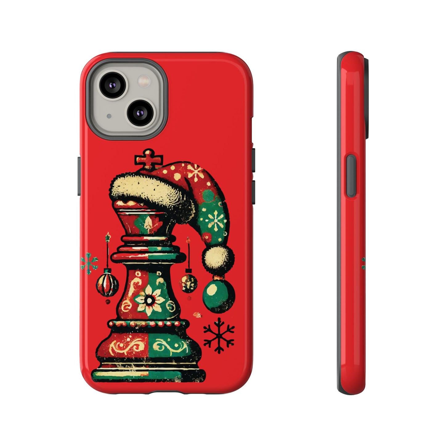 Funda Tough Case Rey Vintage – Protección y estilo navideño retro   Phone Case  24.00 iPhone-14-Glossy