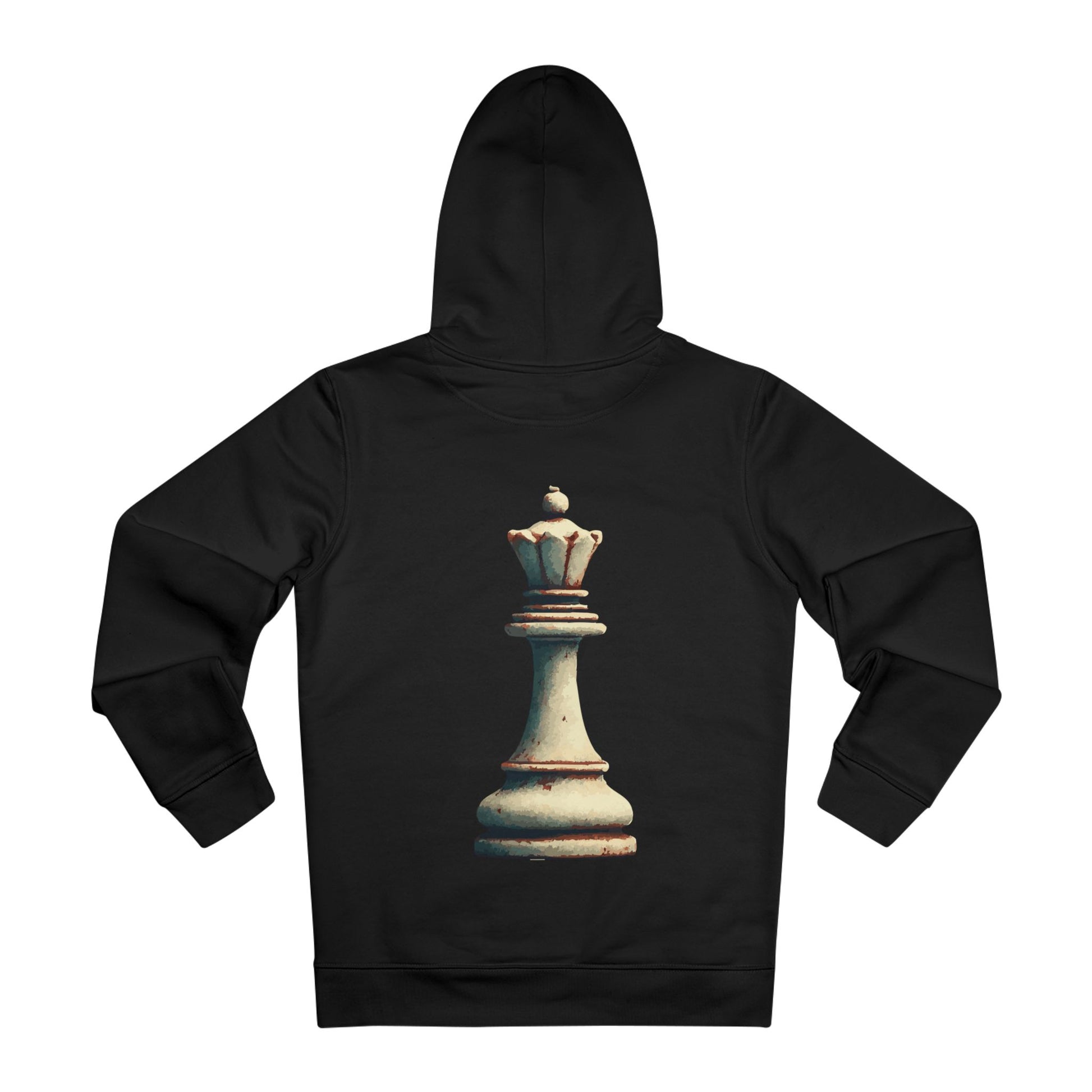 “Hoodie Unisex Reina de Ajedrez – Estilo Vintage en Algodón Orgánico”   Hoodie  72.00 Black-5XL