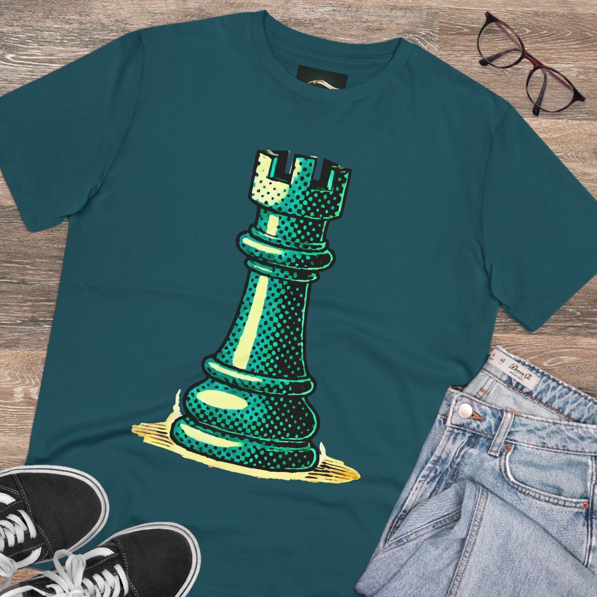 Chess Tower Organic cotton T-shirt   T-Shirt