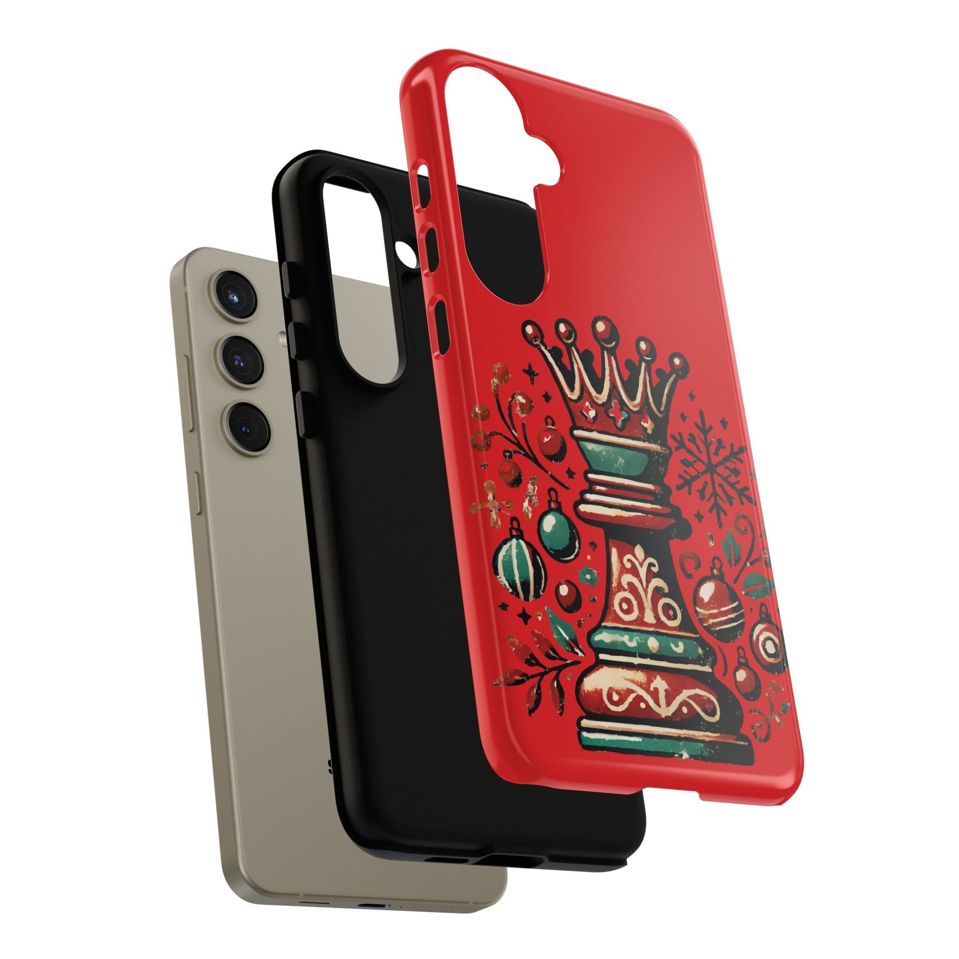 Funda Tough Case Reina Ajedrez Vintage Navideño – Protección y Estilo   Phone Case