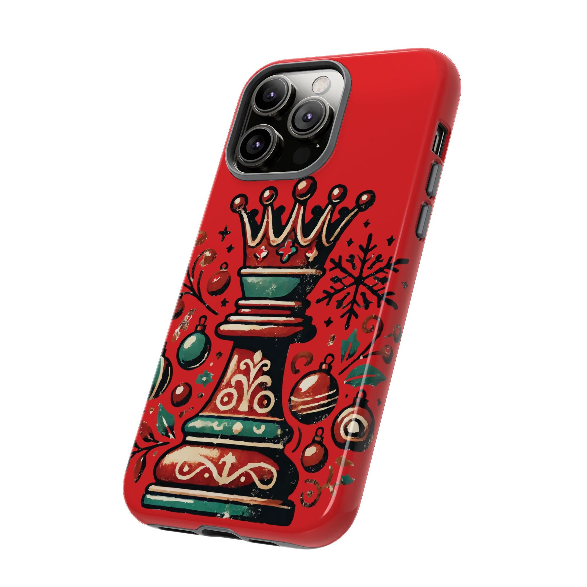 Funda Tough Case Reina Ajedrez Vintage Navideño – Protección y Estilo   Phone Case