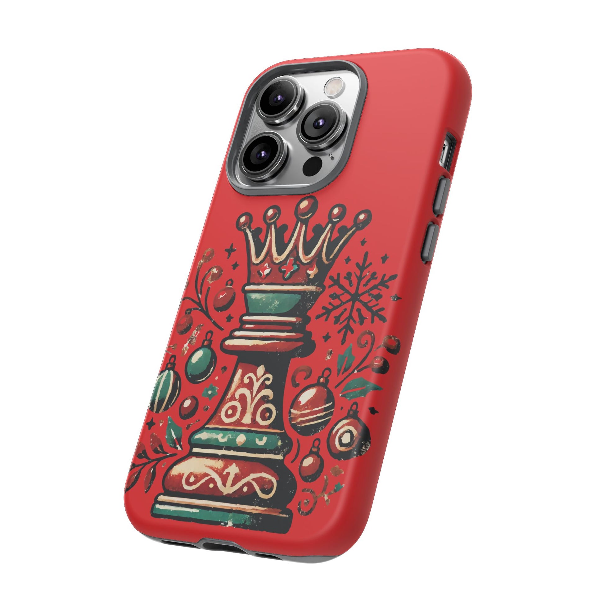 Funda Tough Case Reina Ajedrez Vintage Navideño – Protección y Estilo   Phone Case