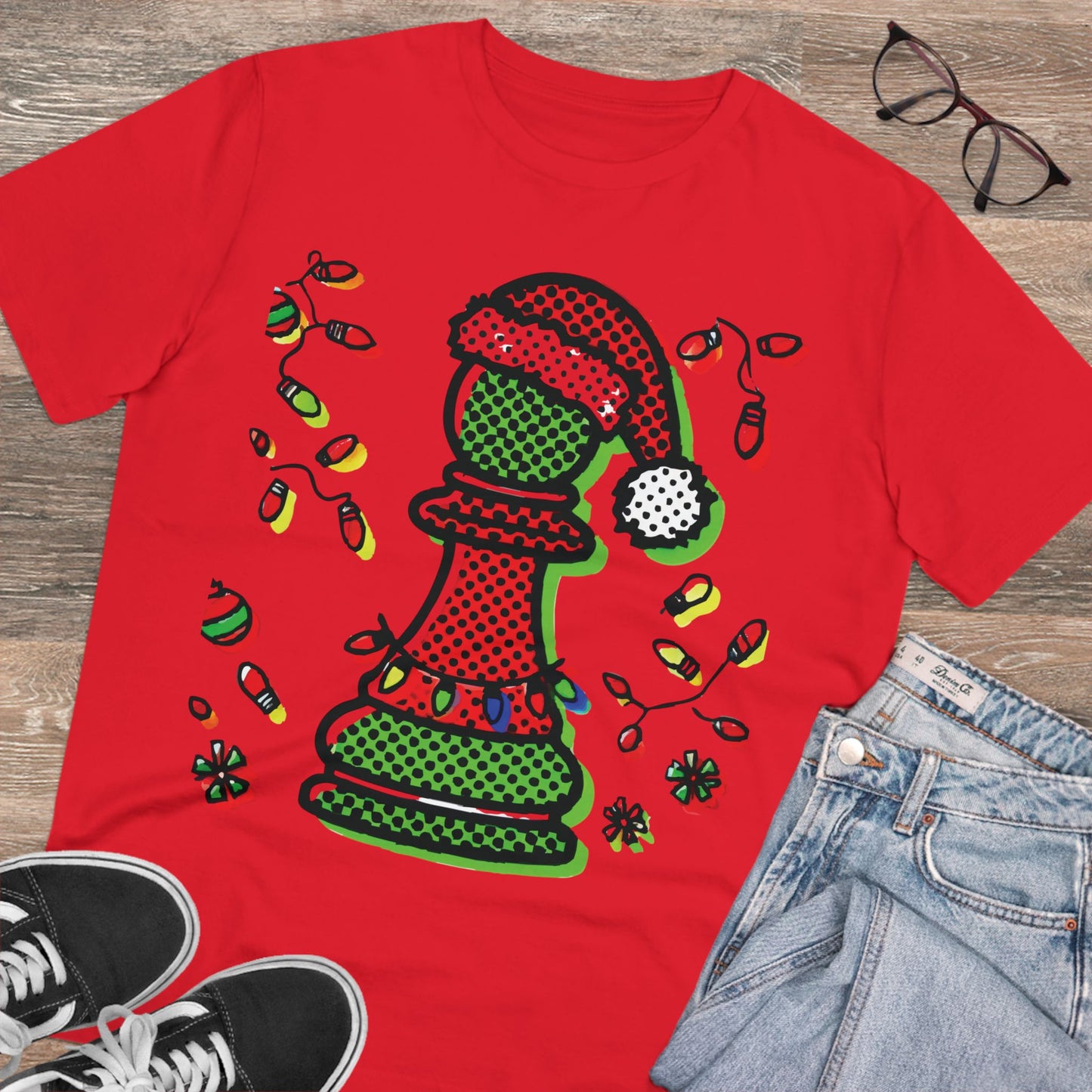 Camiseta Unisex Creator 100 % Algodón Orgánico - Cómoda y Ecológica   T-Shirt  27.00 Red-2XL