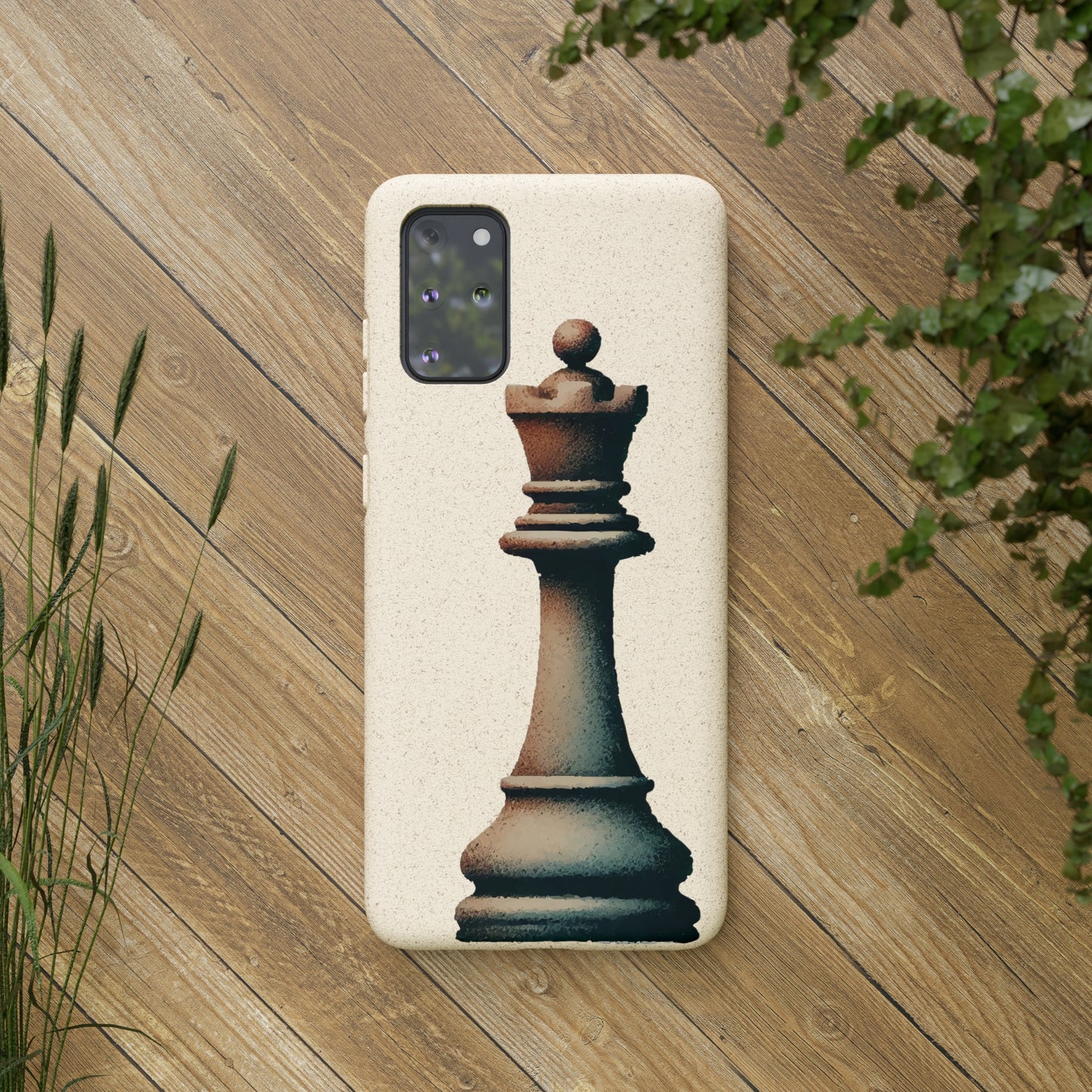 “Biodegradable Phone Case – Vintage Rook Design, Eco-Friendly Choice”   Phone Case