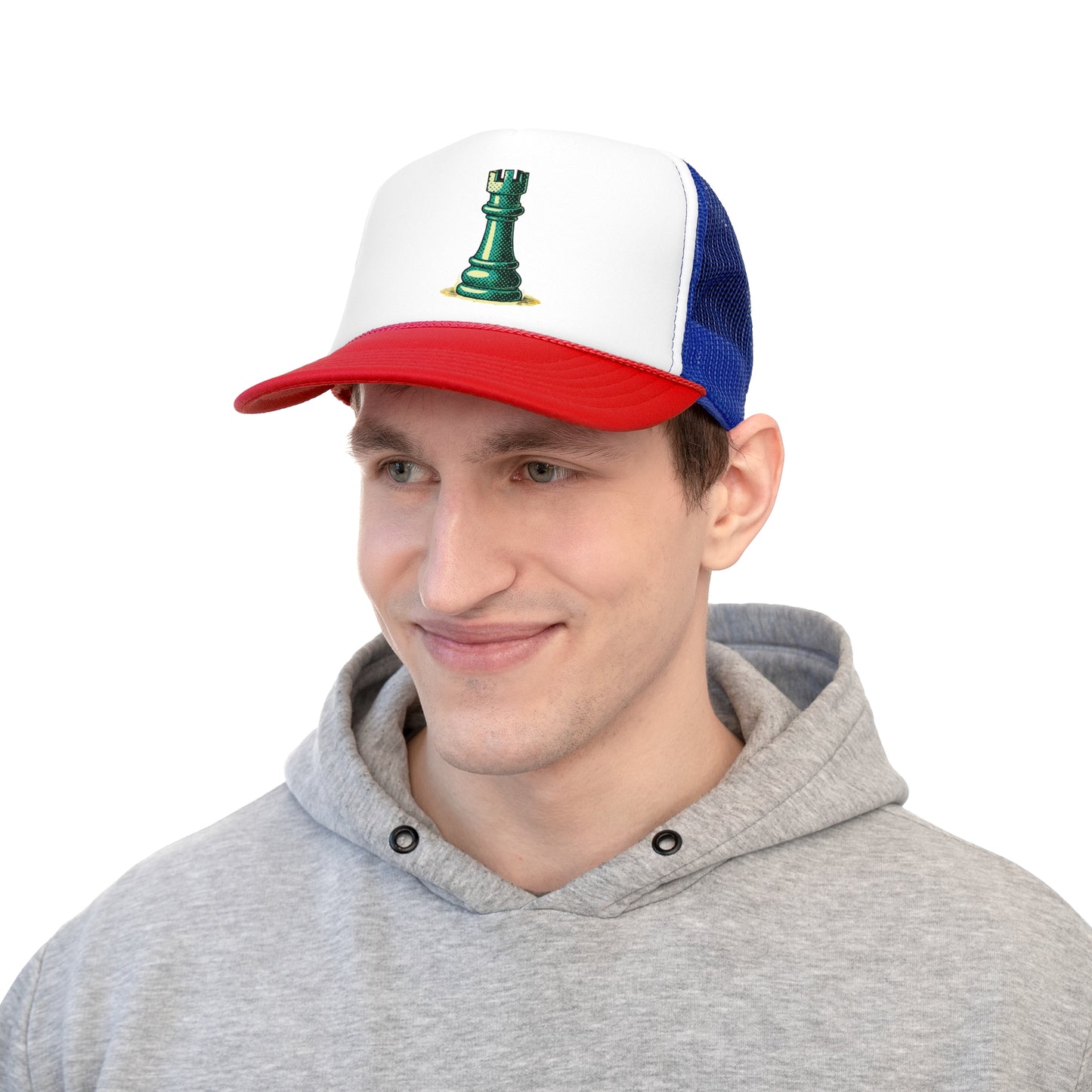 Chess Tower Pop Art Trucker Cap   Hats