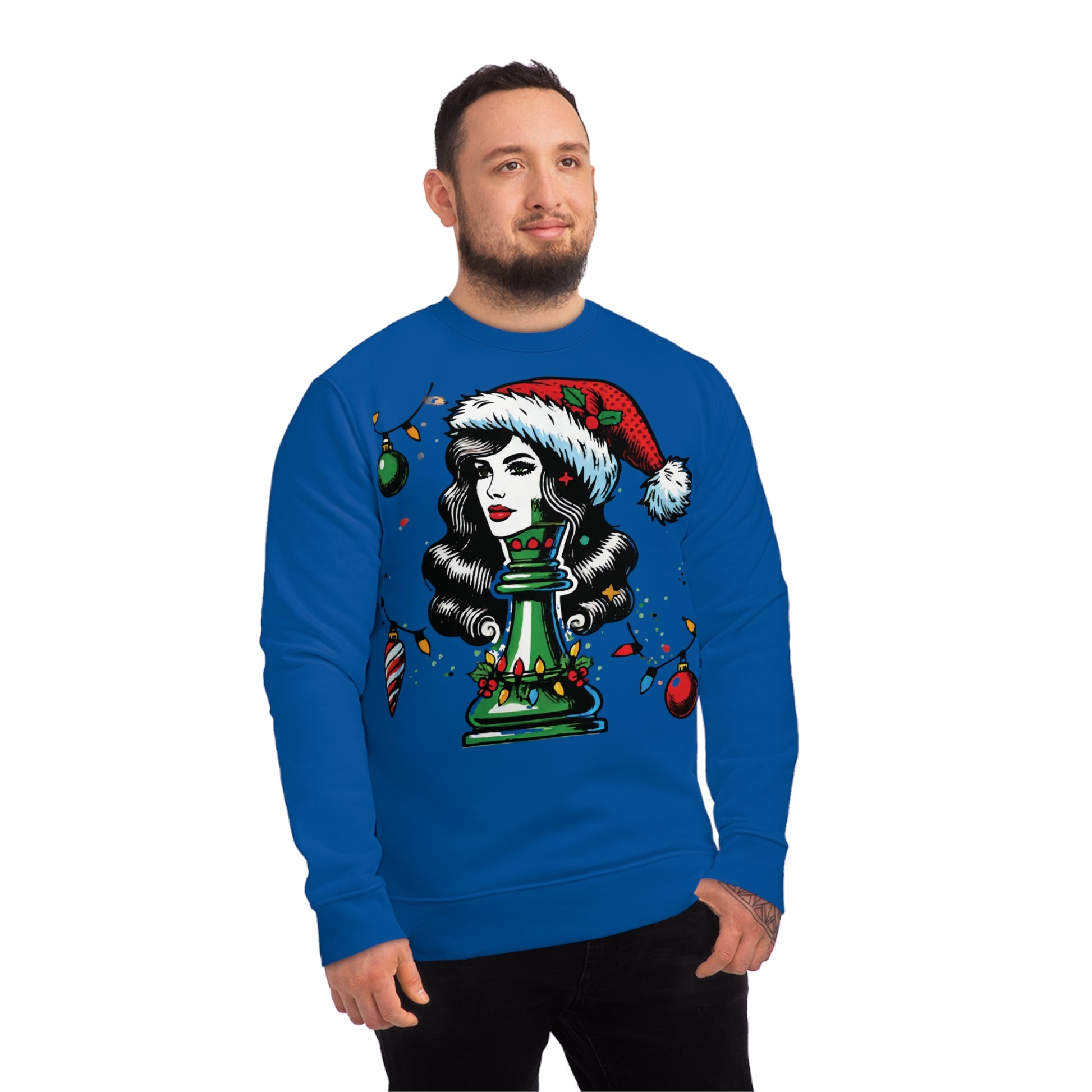 Sudadera Unisex Changer - Diseño Reina en Pop Art Estilo Navideño   Sweatshirt