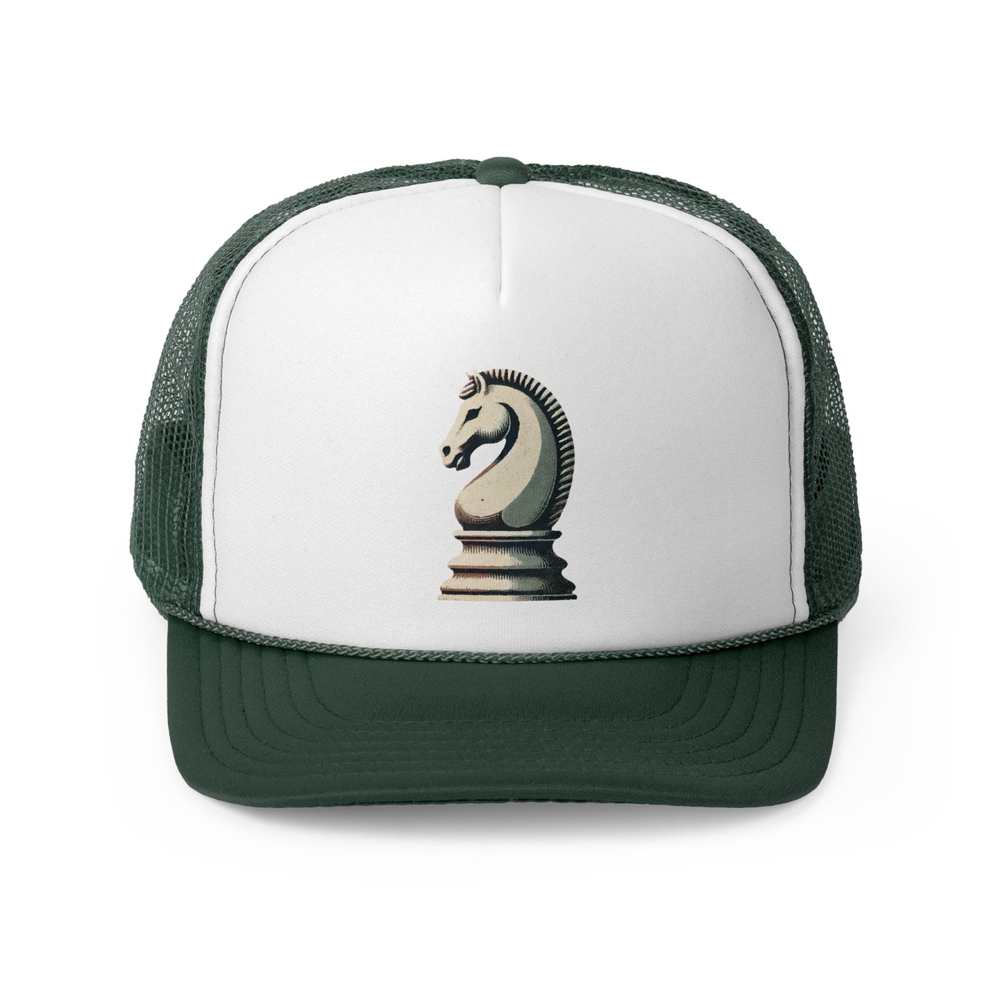 “Vintage Knight Trucker Cap – Adjustable and Durable, One Size Fits All”   Hats  27.00 Dark-Green-One-size